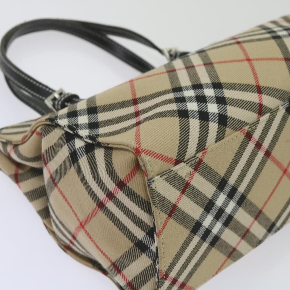 Burberry Nova Check Beige Canvas Handbag (Pre-Owned) Size ONE SIZE - 13 Thumbnail