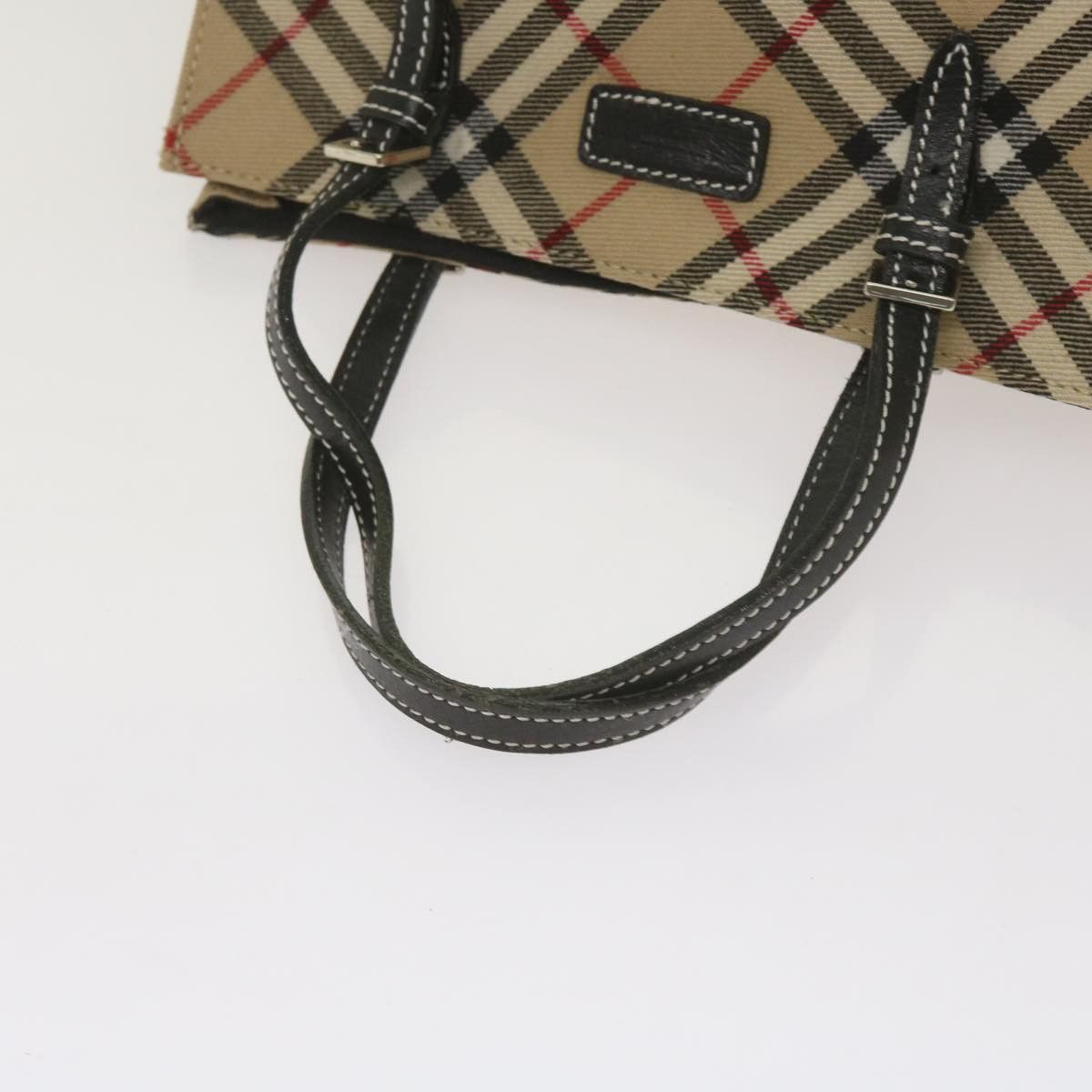 Burberry Nova Check Beige Canvas Handbag (Pre-Owned) Size ONE SIZE - 9 Thumbnail