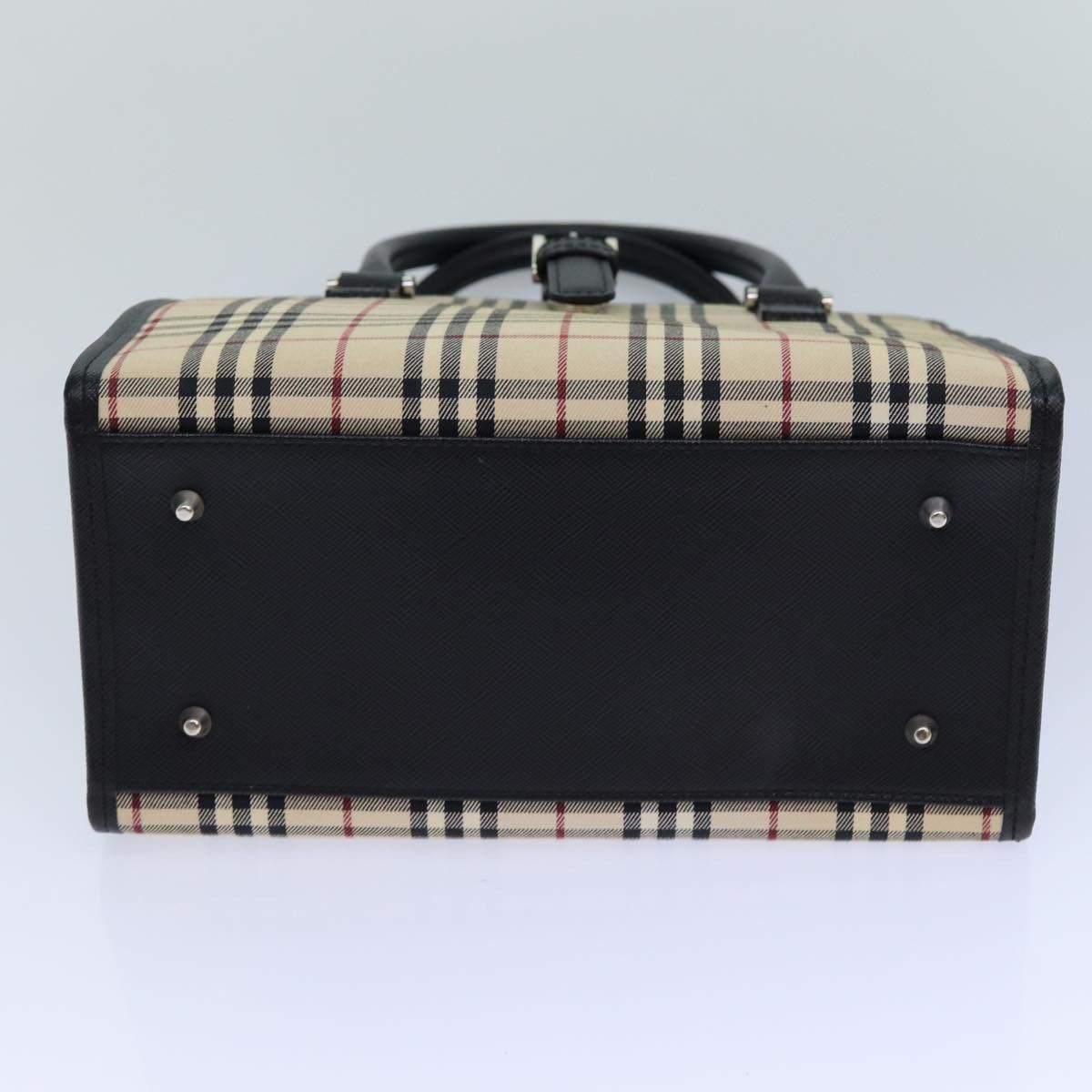 Burberry Nova Check Beige Canvas Handbag (Pre-Owned) Size ONE SIZE - 3 Thumbnail