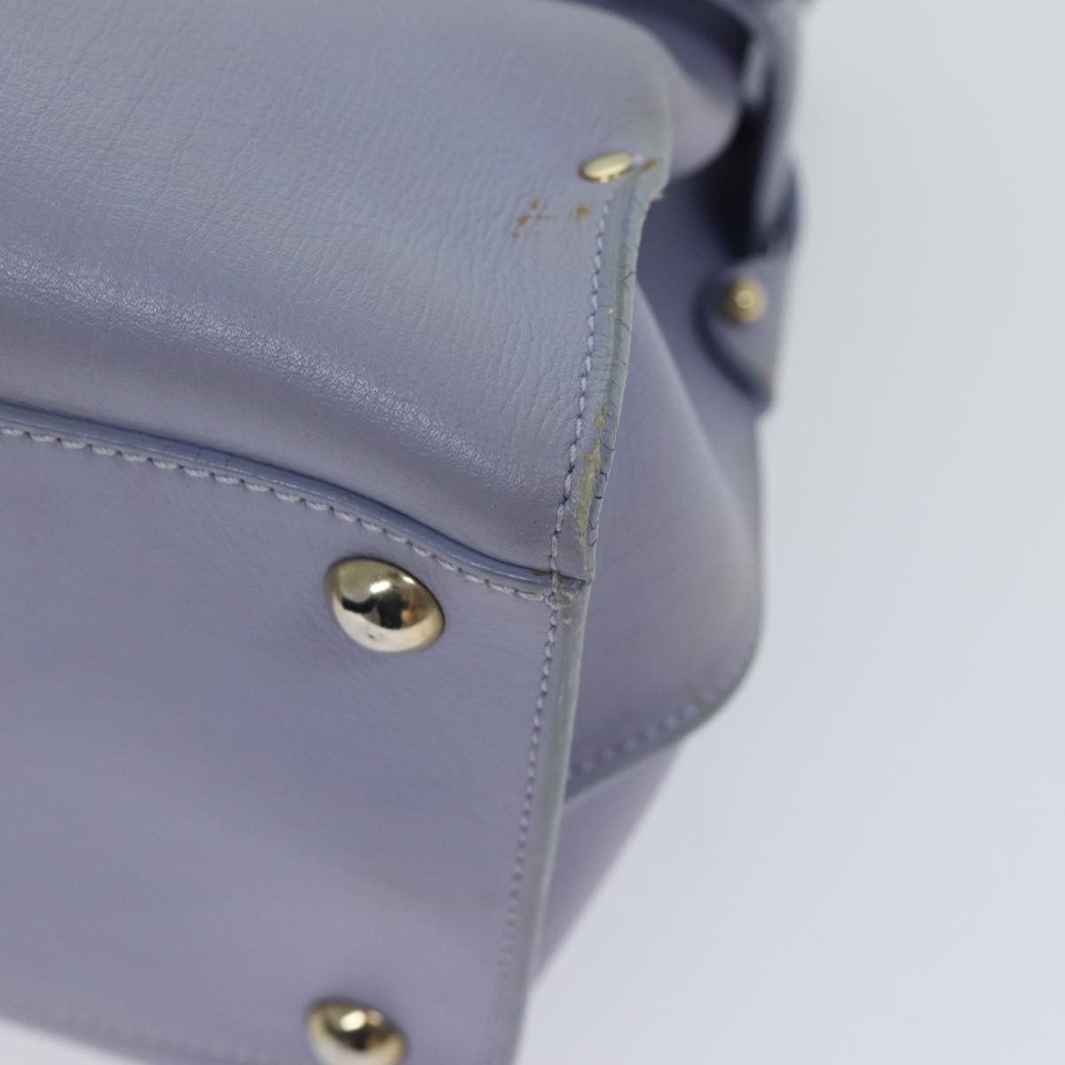 Salvatore Ferragamo Purple Leather Shopper Bag (Pre-Owned) Size ONE SIZE - 12 Thumbnail