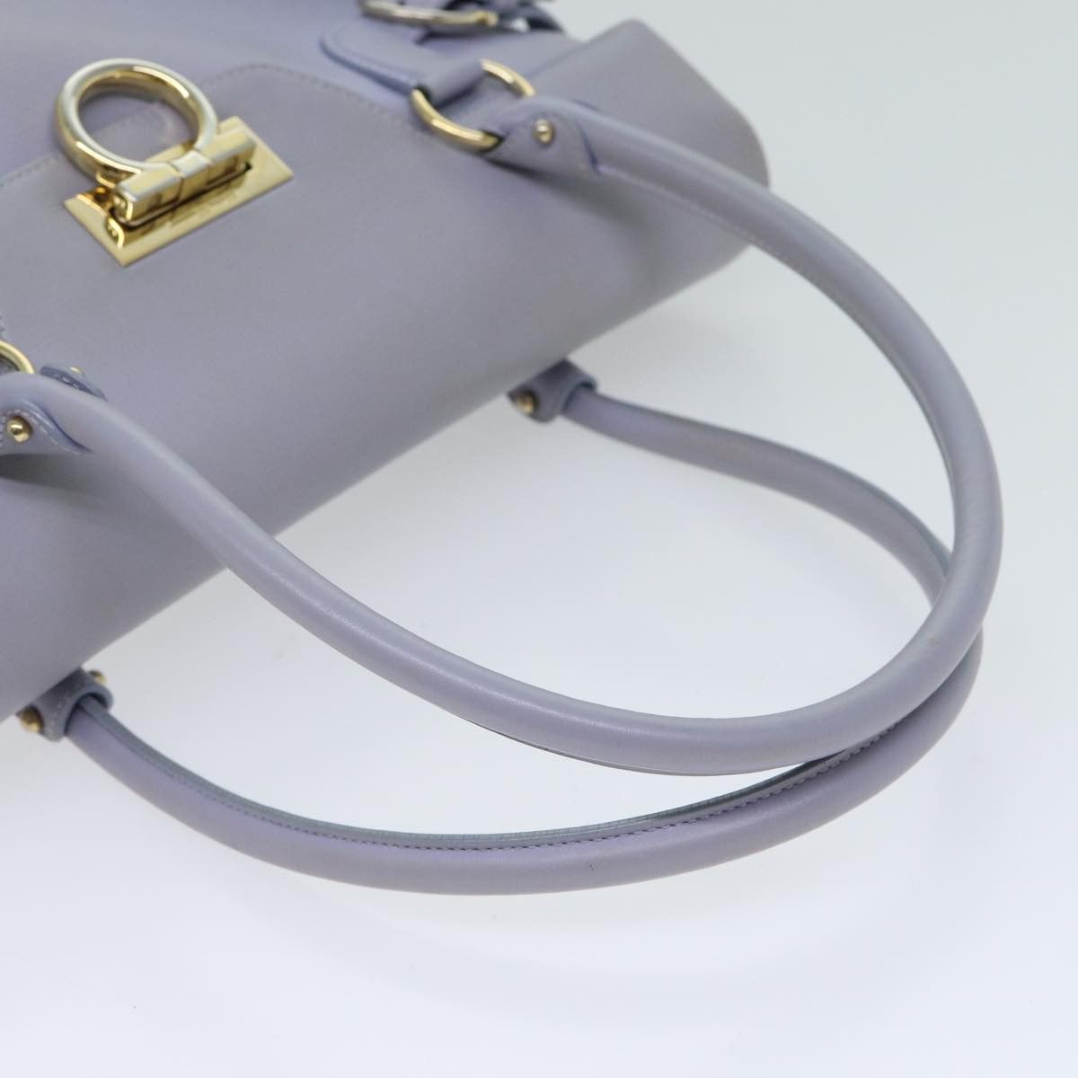 Salvatore Ferragamo Purple Leather Shopper Bag (Pre-Owned) Size ONE SIZE - 4 Thumbnail