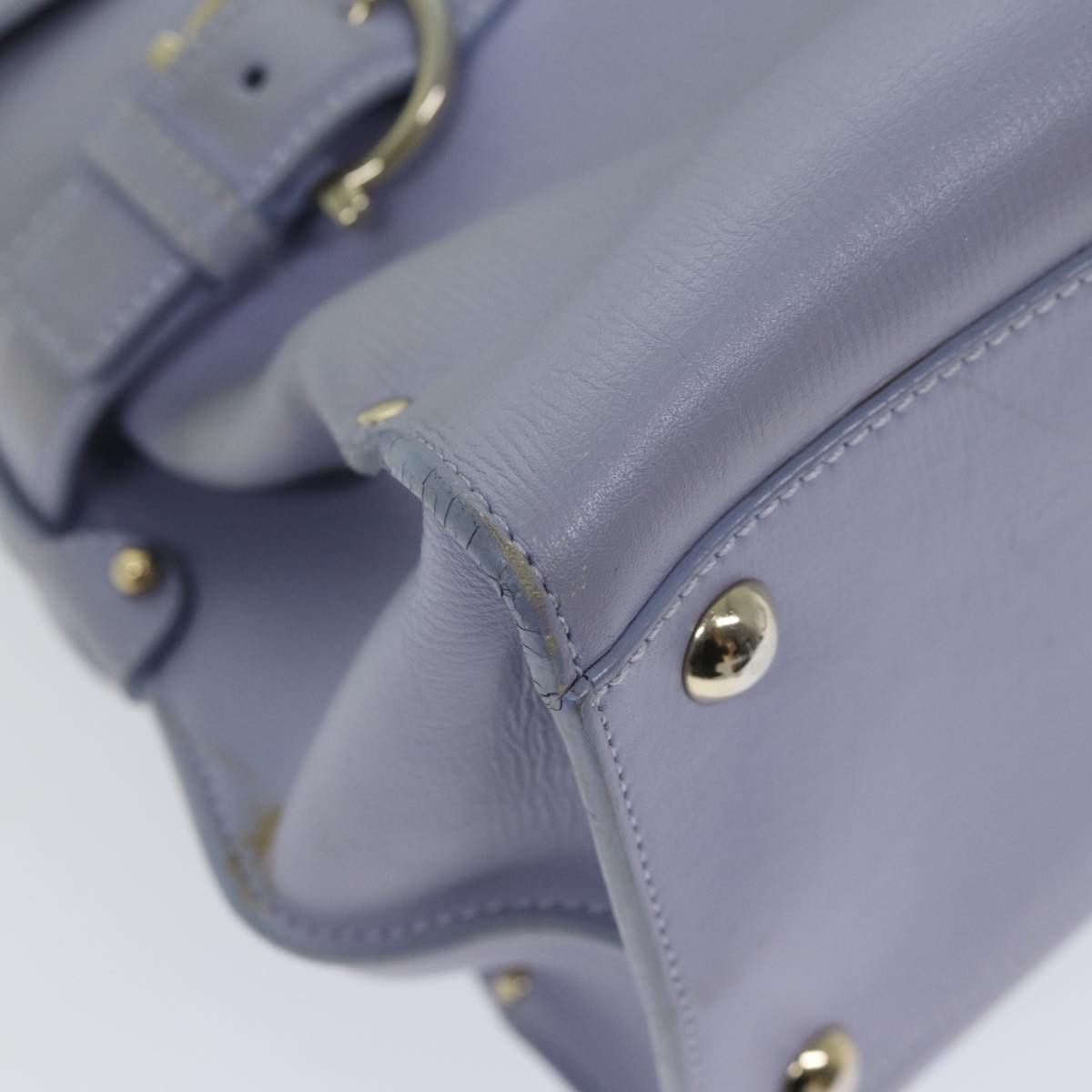 Salvatore Ferragamo Purple Leather Shopper Bag (Pre-Owned) Size ONE SIZE - 13 Thumbnail