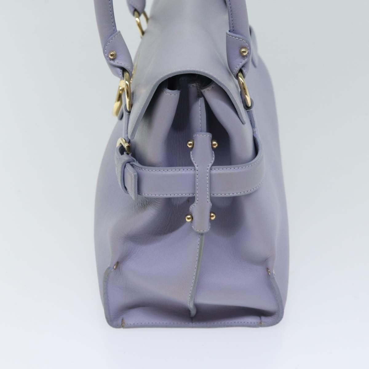 Salvatore Ferragamo Purple Leather Shopper Bag (Pre-Owned) Size ONE SIZE - 8 Thumbnail