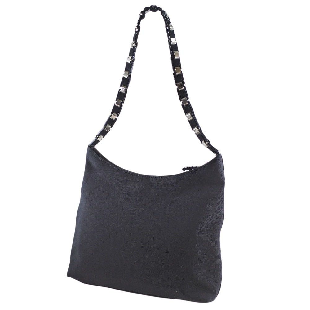 Salvatore Ferragamo Black Canvas Handbag (Pre-Owned) Size ONE SIZE - 2 Thumbnail