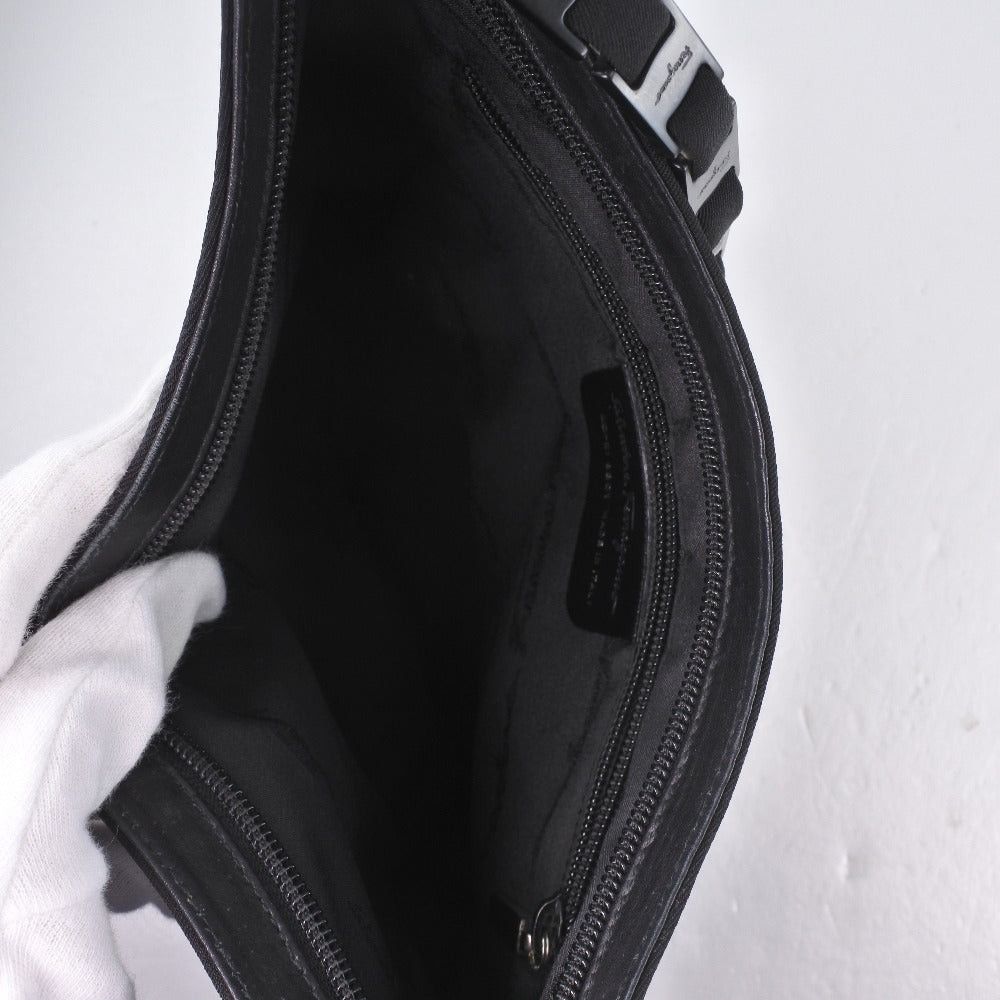 Salvatore Ferragamo Black Canvas Handbag (Pre-Owned) Size ONE SIZE - 5 Thumbnail