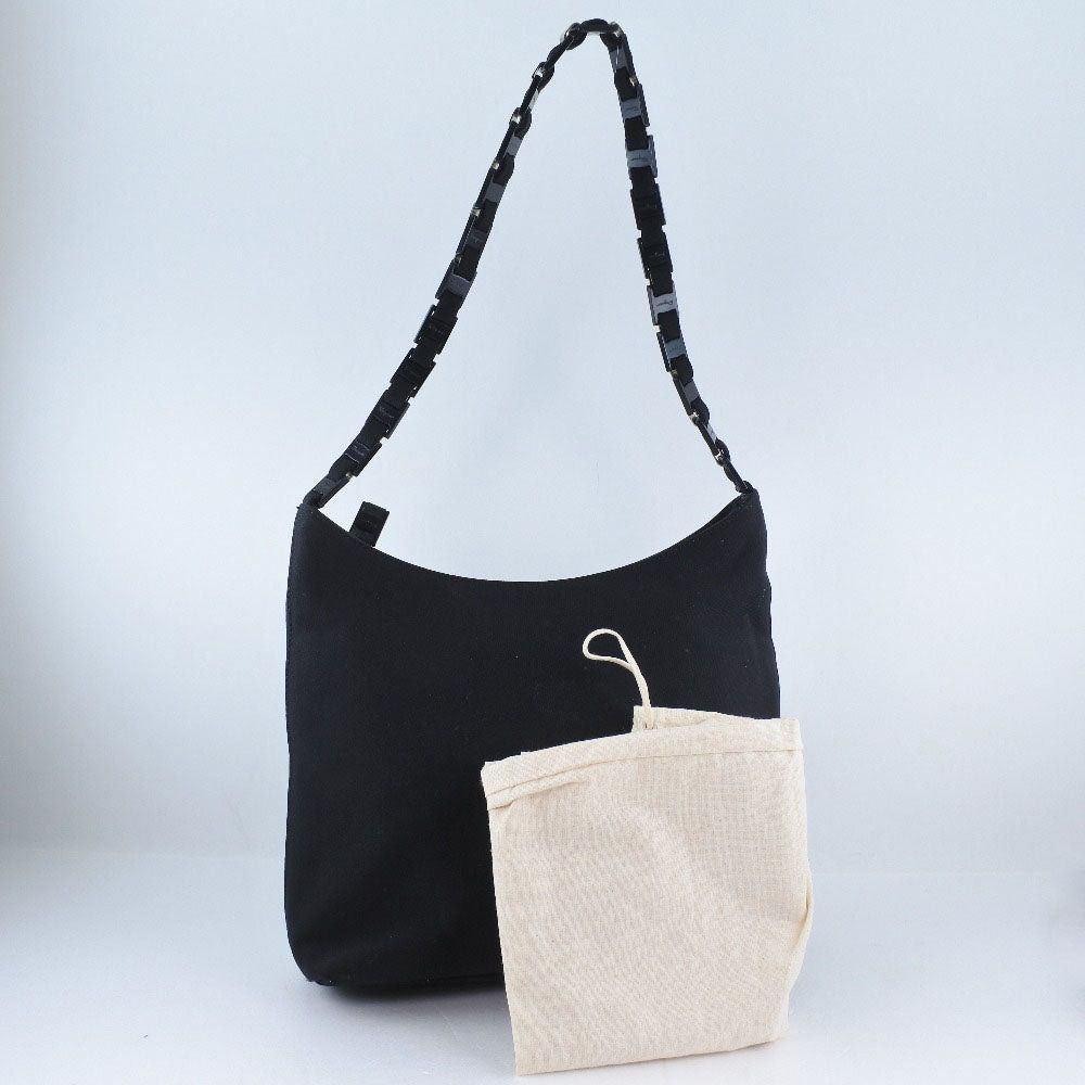 Salvatore Ferragamo Black Canvas Handbag (Pre-Owned) Size ONE SIZE - 6 Thumbnail