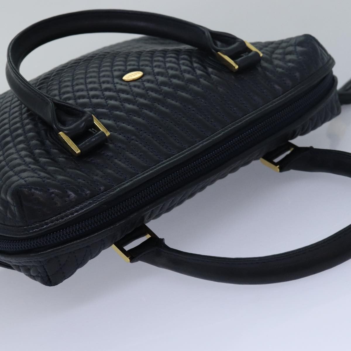 Bally Navy Leather Handbag (Pre-Owned) Size ONE SIZE - 4 Thumbnail