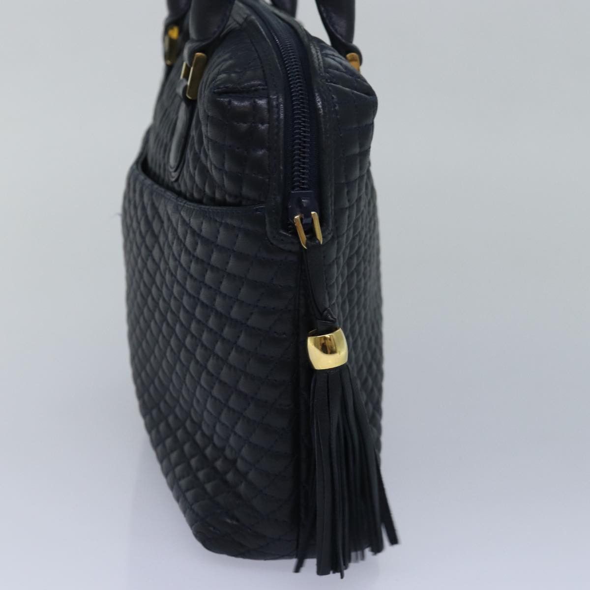 Bally Navy Leather Handbag (Pre-Owned) Size ONE SIZE - 8 Thumbnail