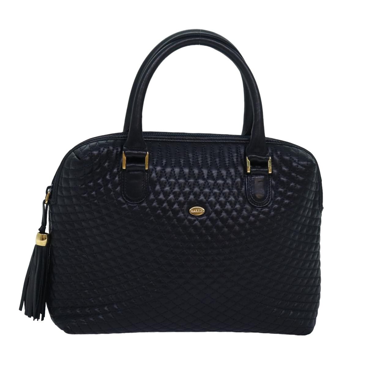 Bally Navy Leather Handbag (Pre-Owned) Size ONE SIZE - 12 Thumbnail