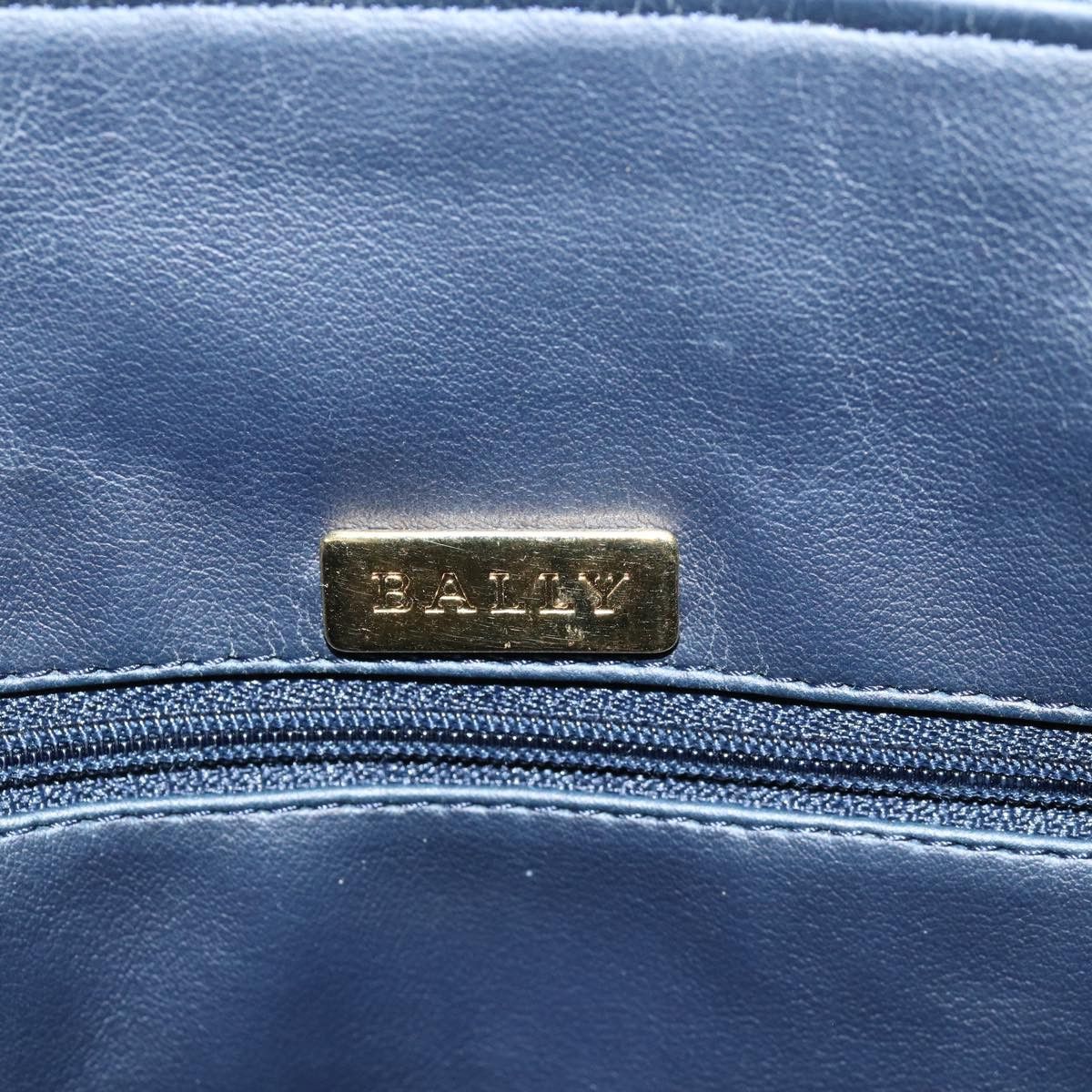 Bally Navy Leather Handbag (Pre-Owned) Size ONE SIZE - 10 Thumbnail