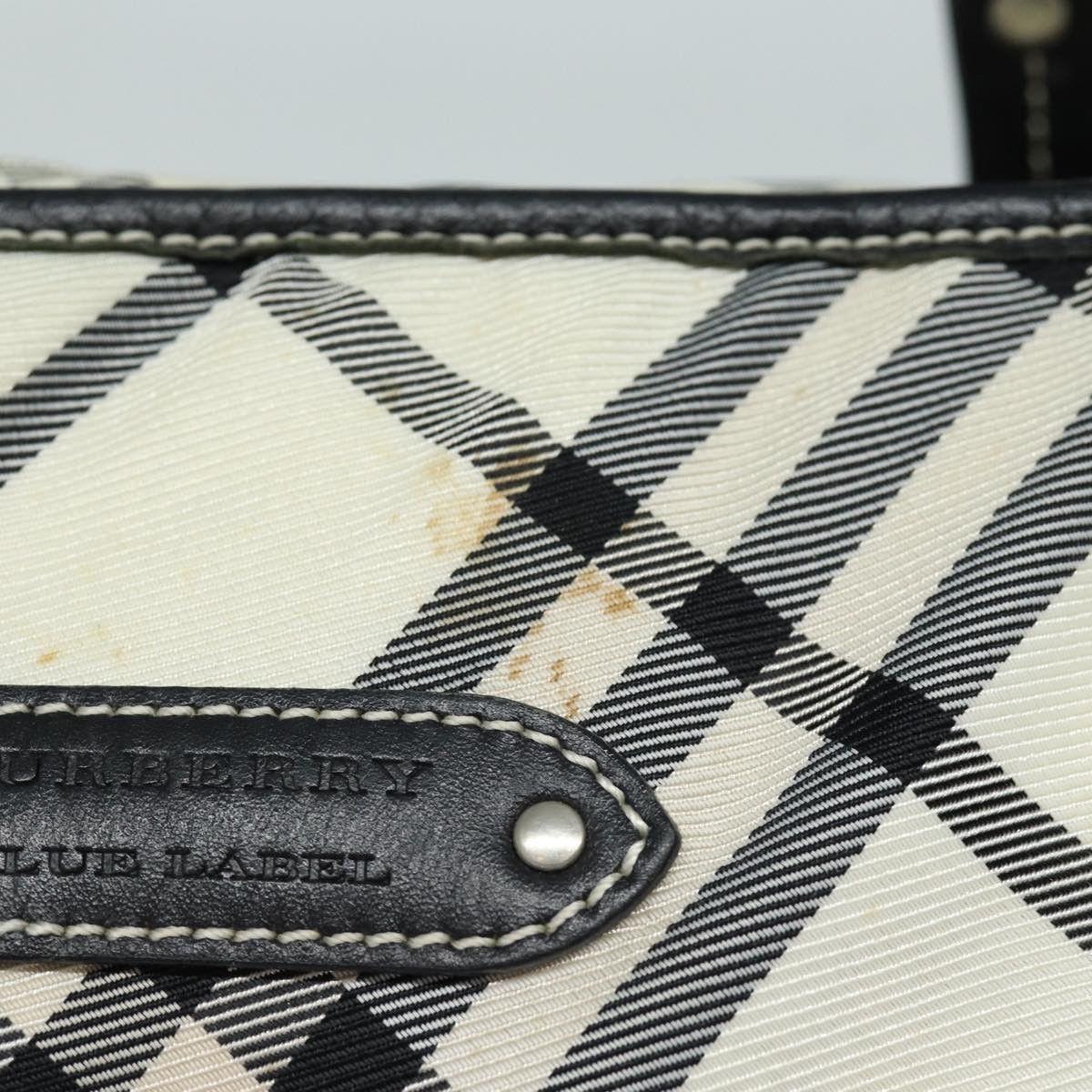 Burberry Nova Check White Canvas Tote Bag (Pre-Owned) Size ONE SIZE - 8 Thumbnail