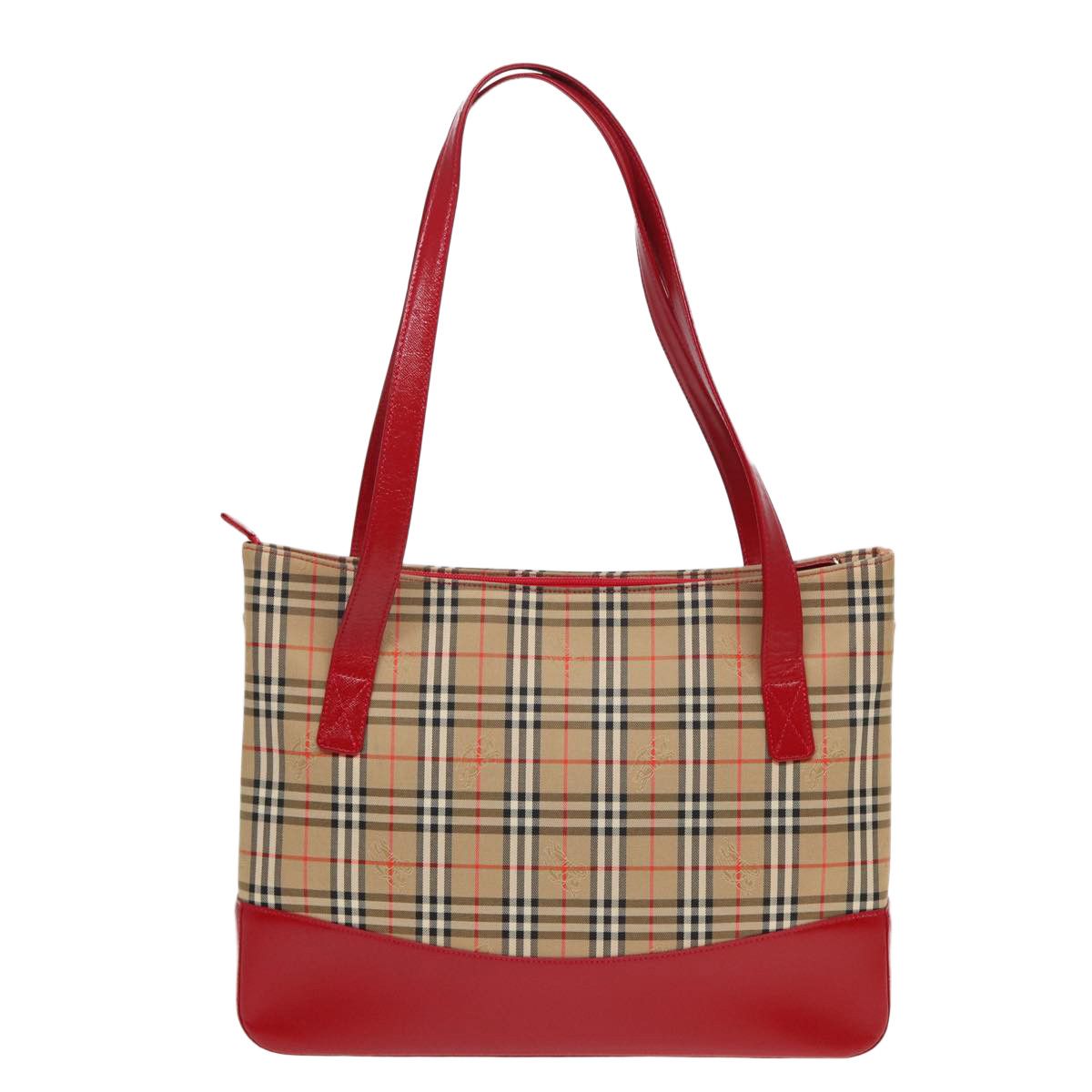 Burberry Nova Check Beige Canvas Tote Bag (Pre-Owned) Size ONE SIZE - 2 Thumbnail