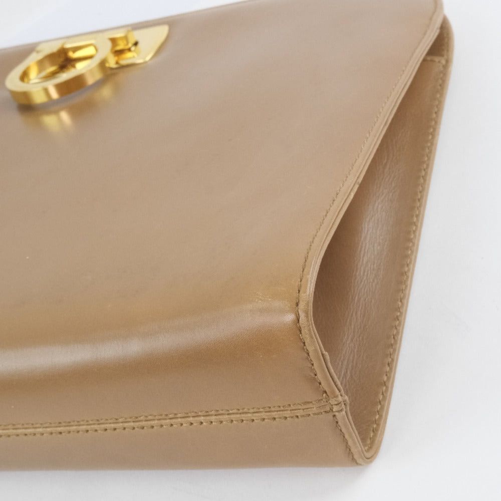 Salvatore Ferragamo Brown Leather Shoulder Bag (Pre-Owned) Size ONE SIZE - 9 Thumbnail