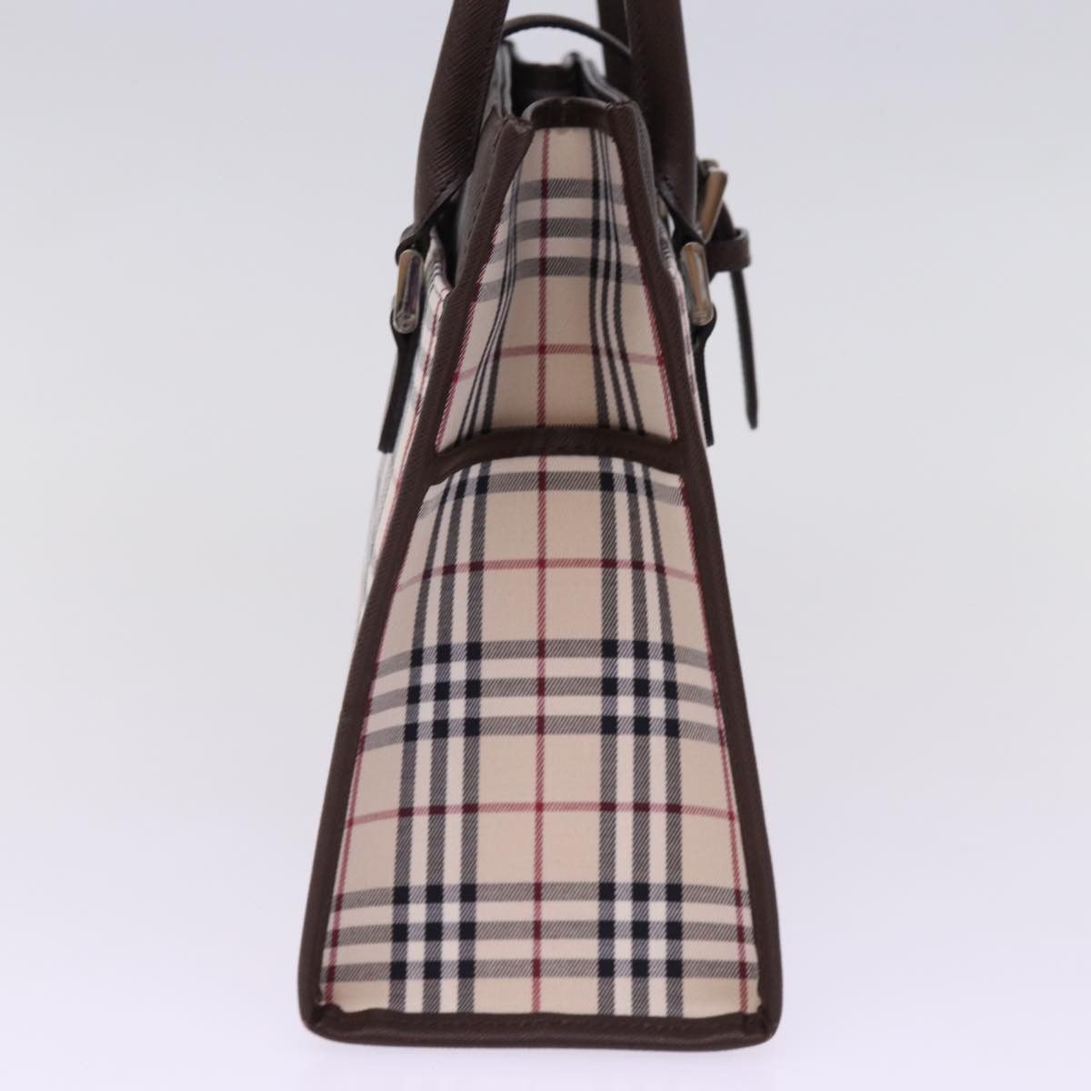 Burberry Nova Check Beige Canvas Handbag (Pre-Owned) Size ONE SIZE - 9 Thumbnail