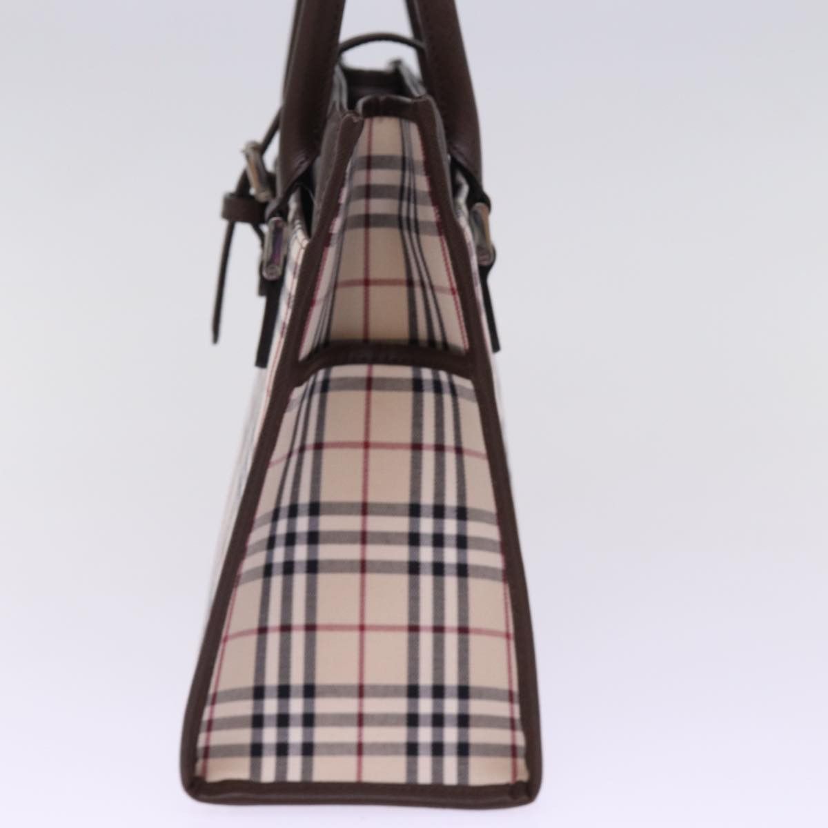 Burberry Nova Check Beige Canvas Handbag (Pre-Owned) Size ONE SIZE - 10 Thumbnail