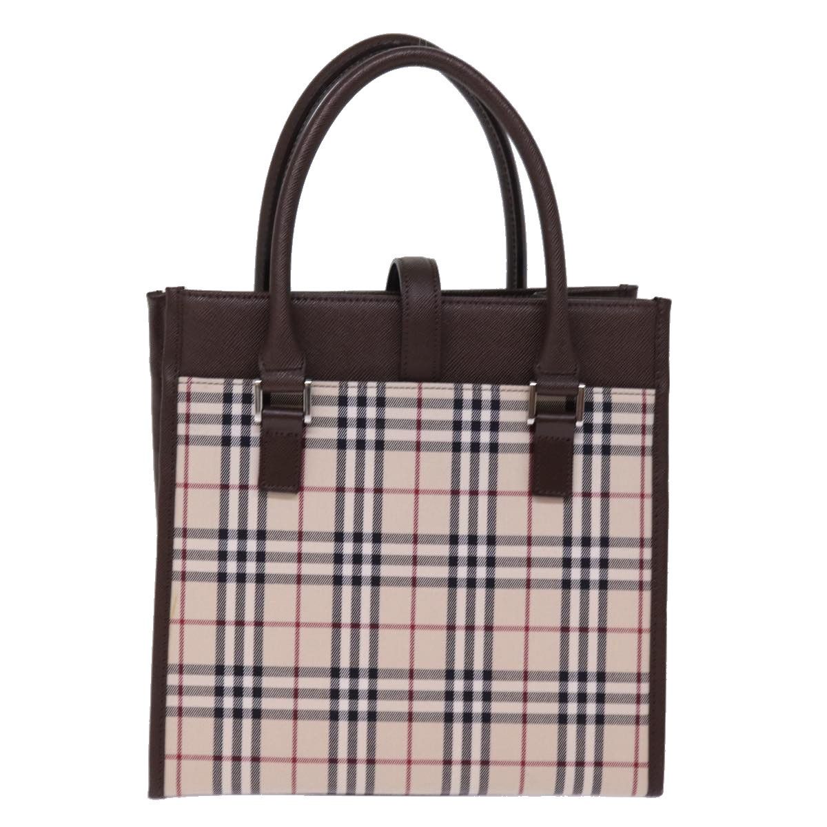 Burberry Nova Check Beige Canvas Handbag (Pre-Owned) Size ONE SIZE - 2 Thumbnail