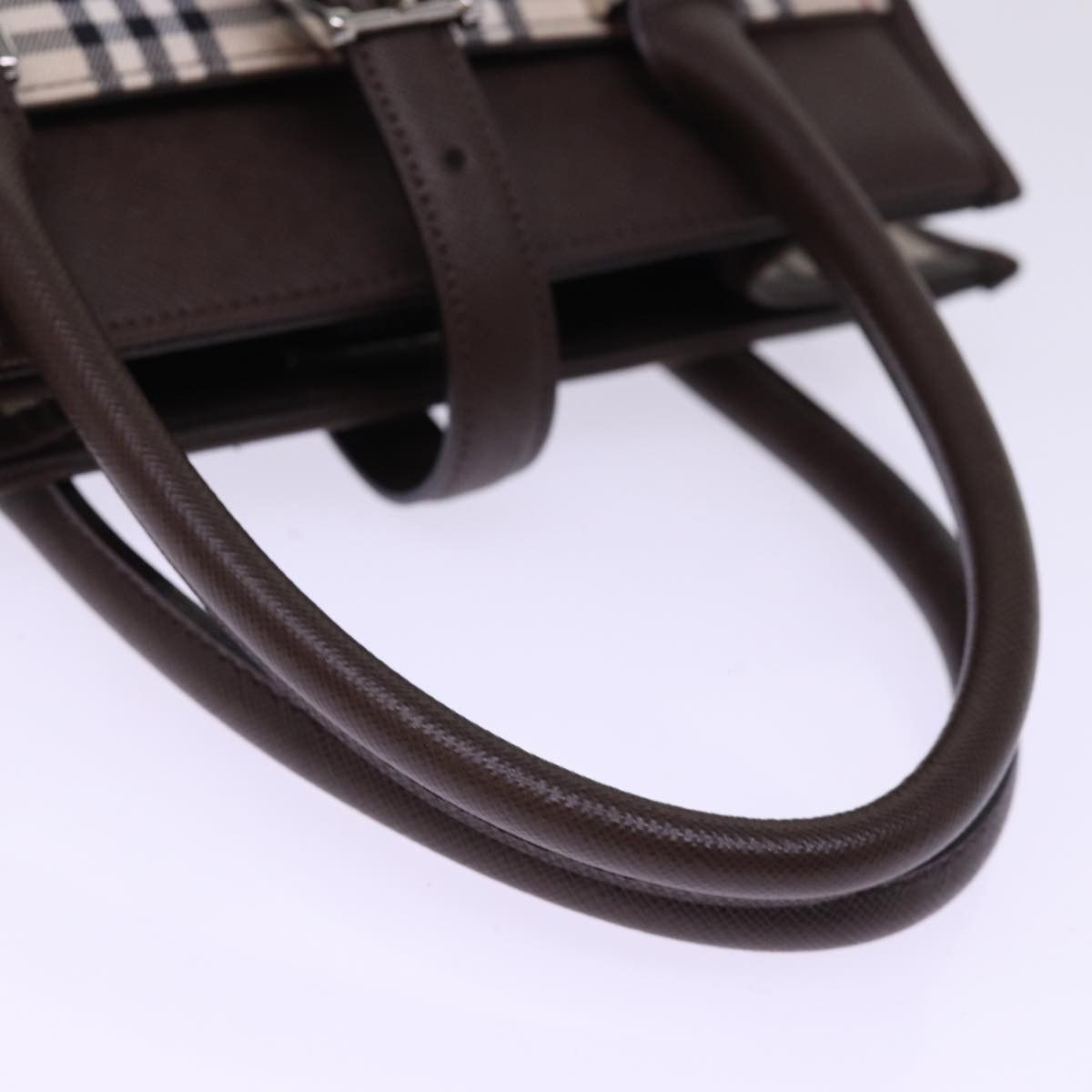 Burberry Nova Check Beige Canvas Handbag (Pre-Owned) Size ONE SIZE - 11 Thumbnail