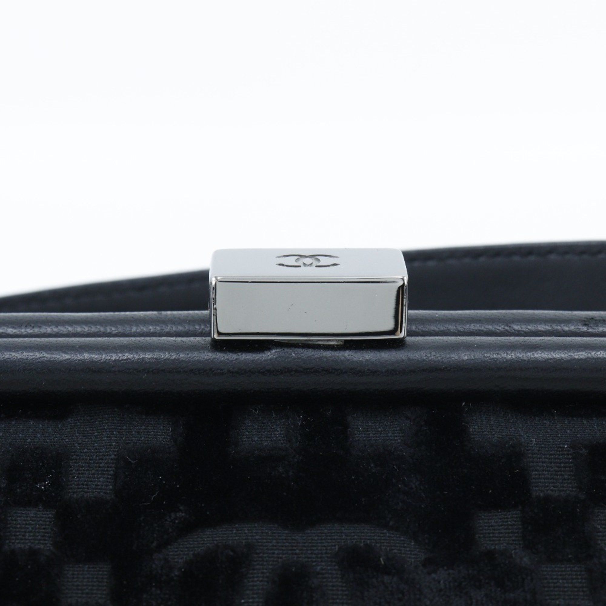 Chanel CHANEL Chain Shoulder Bag Coco Mark A33096 Velour Black 2way ChainShoulder Women's H173124867 Size ONE SIZE - 11 Thumbnail
