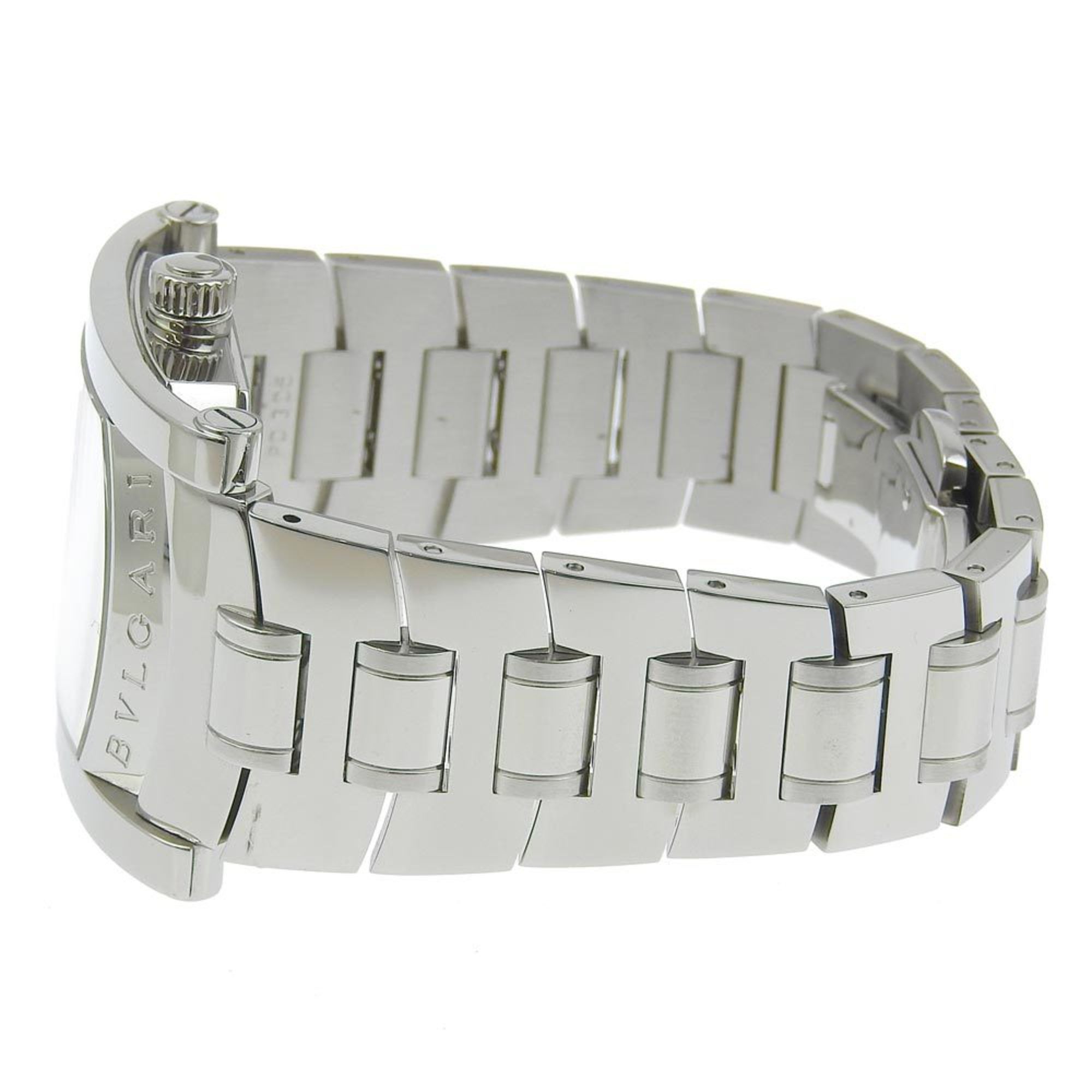 BVLGARI Assioma Watch AA39S Stainless Steel Quartz Analog Display