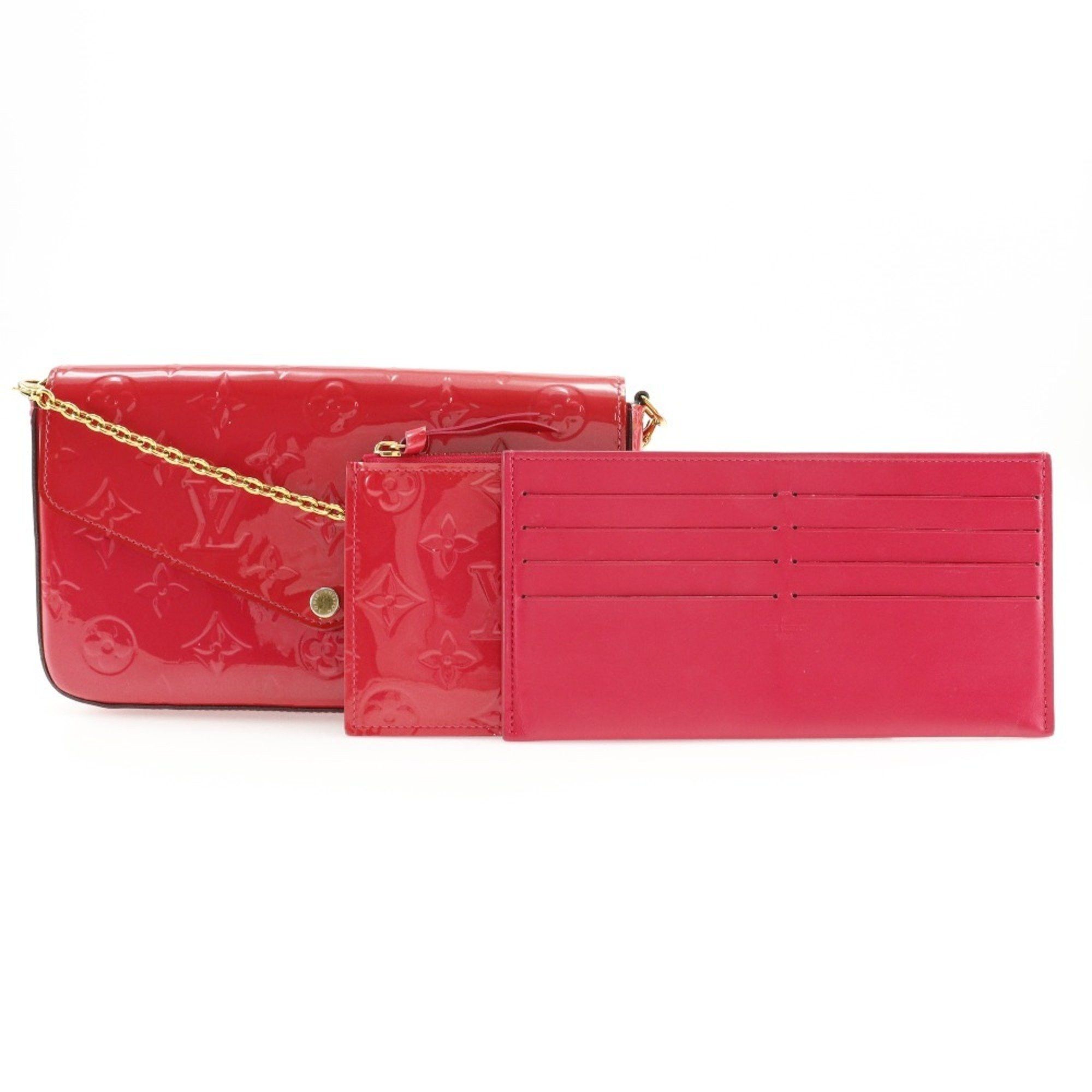 Louis Vuitton Louis Vuitton Felice Shoulder Bag Pochette Wallet Chain M61787 Monogram Vernis Hot Pink 2016 2way Snap Button Women's S172024773 Size ONE SIZE - 13 Thumbnail