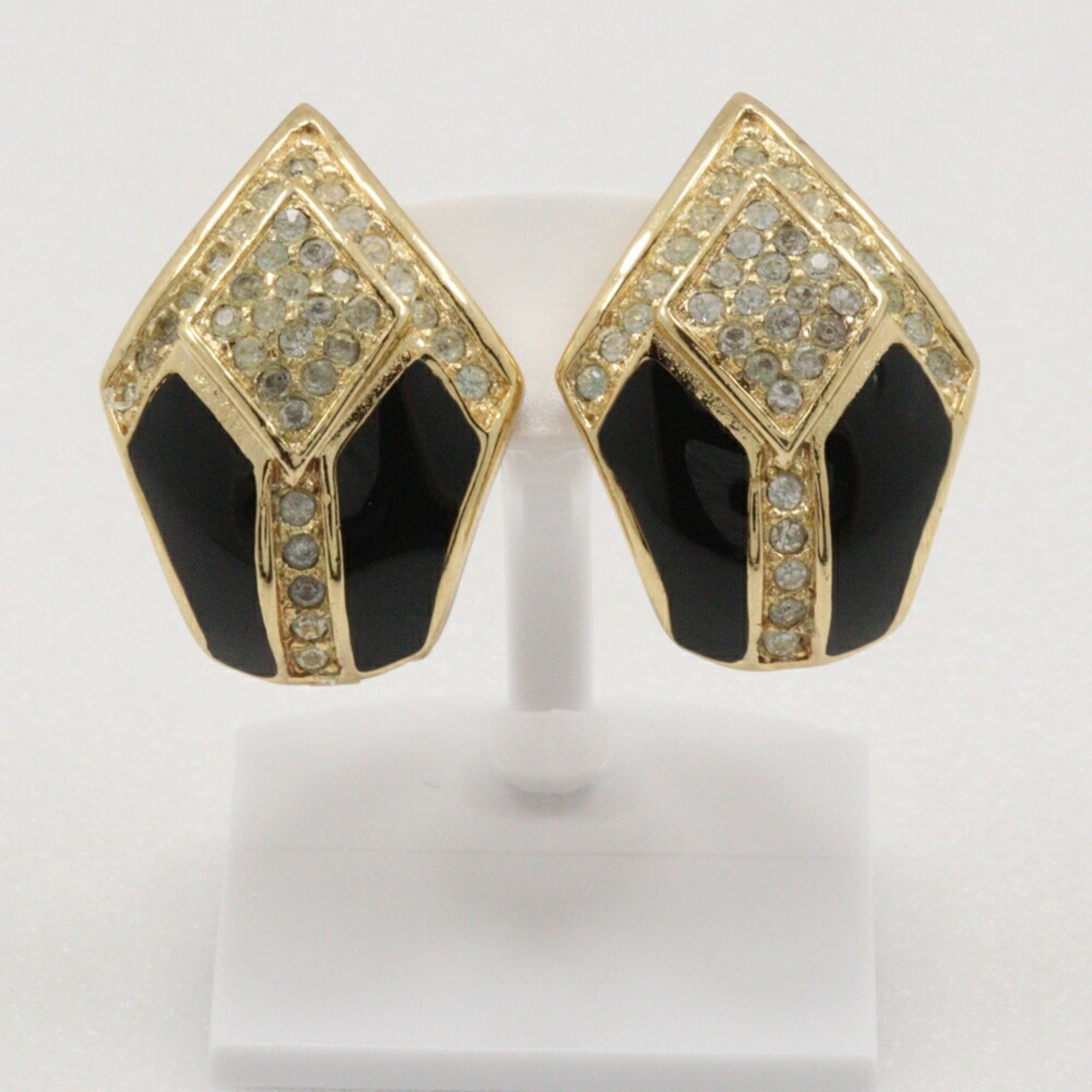 Dior Christian Dior Earring Set Necklace Gold Plated x Rhinestone Made in Germany Approx. 35.0g set for women Size ONE SIZE - 9 Thumbnail