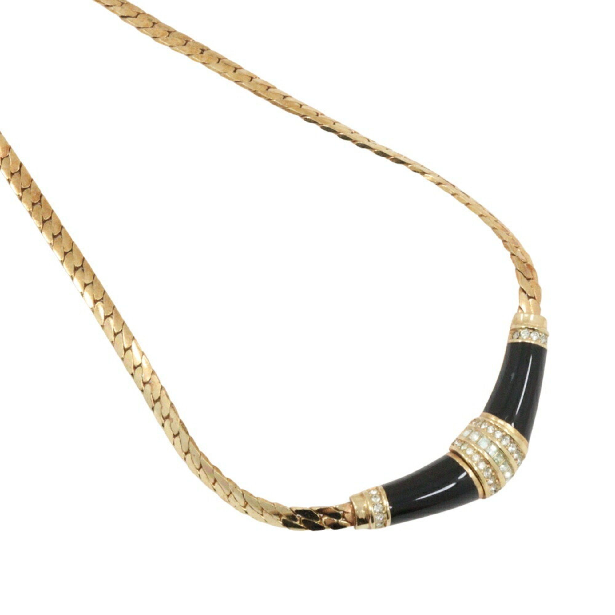 Dior Christian Dior Earring Set Necklace Gold Plated x Rhinestone Made in Germany Approx. 35.0g set for women Size ONE SIZE - 2 Thumbnail