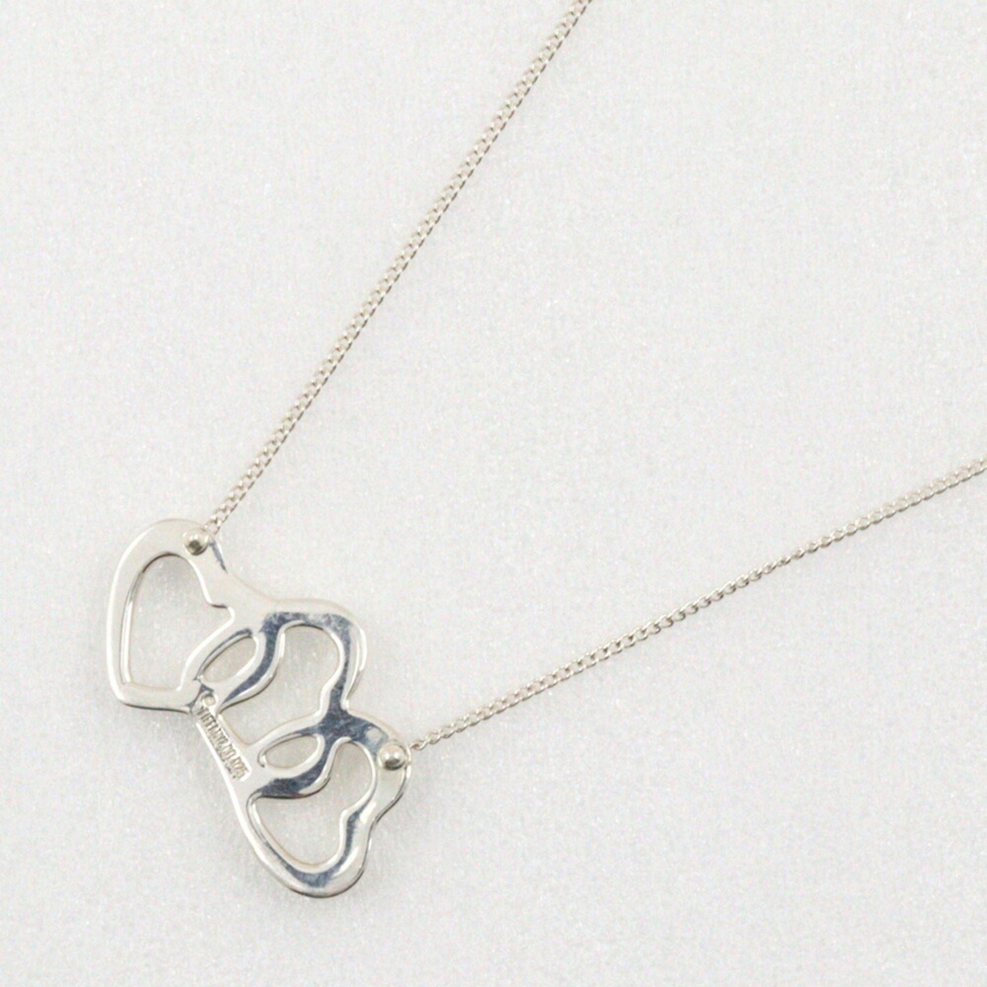 Tiffany & Co. Tiffany TIFFANY&Co. Triple heart necklace Silver 925 Approx. 3.4g Ladies Size ONE SIZE - 3 Thumbnail