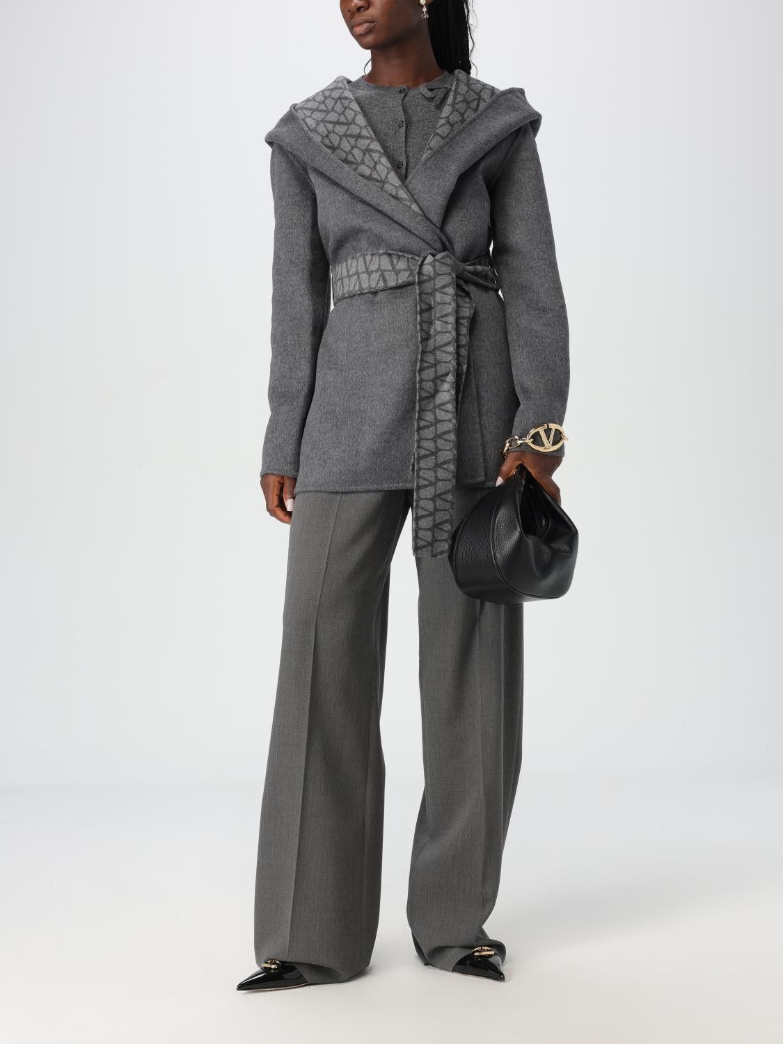 Valentino Valentino Trench Coat Woman Grey Size S / US 4 / IT 40 - 2 Thumbnail