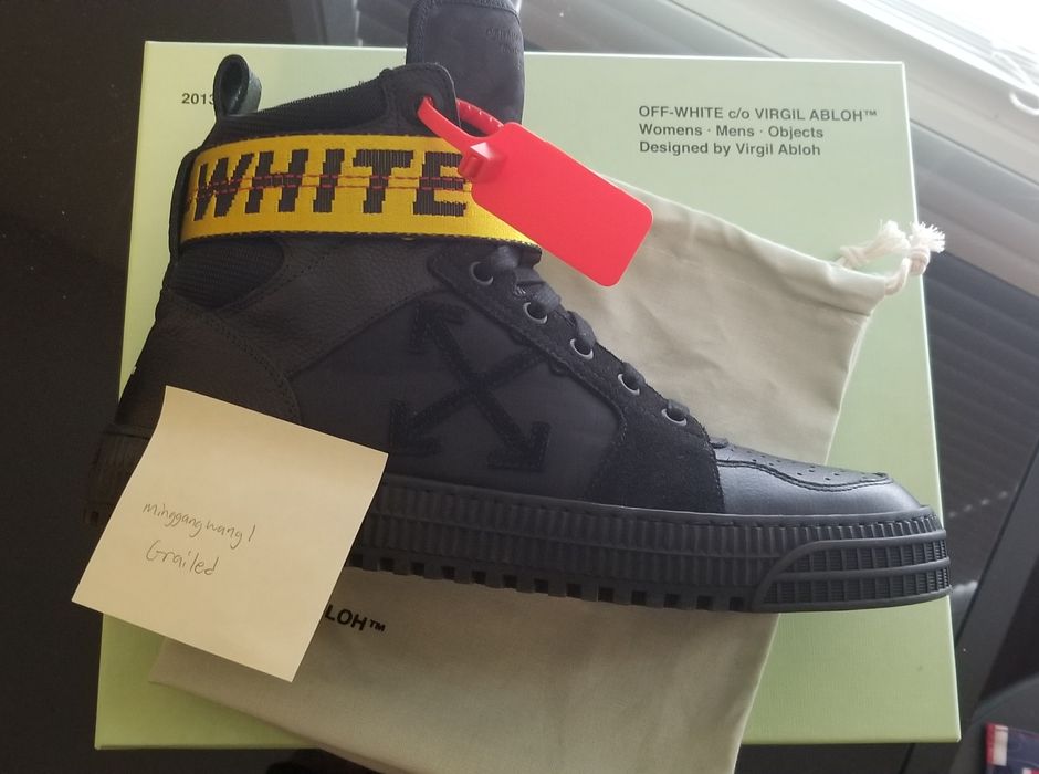 Off white clearance industrial hi top