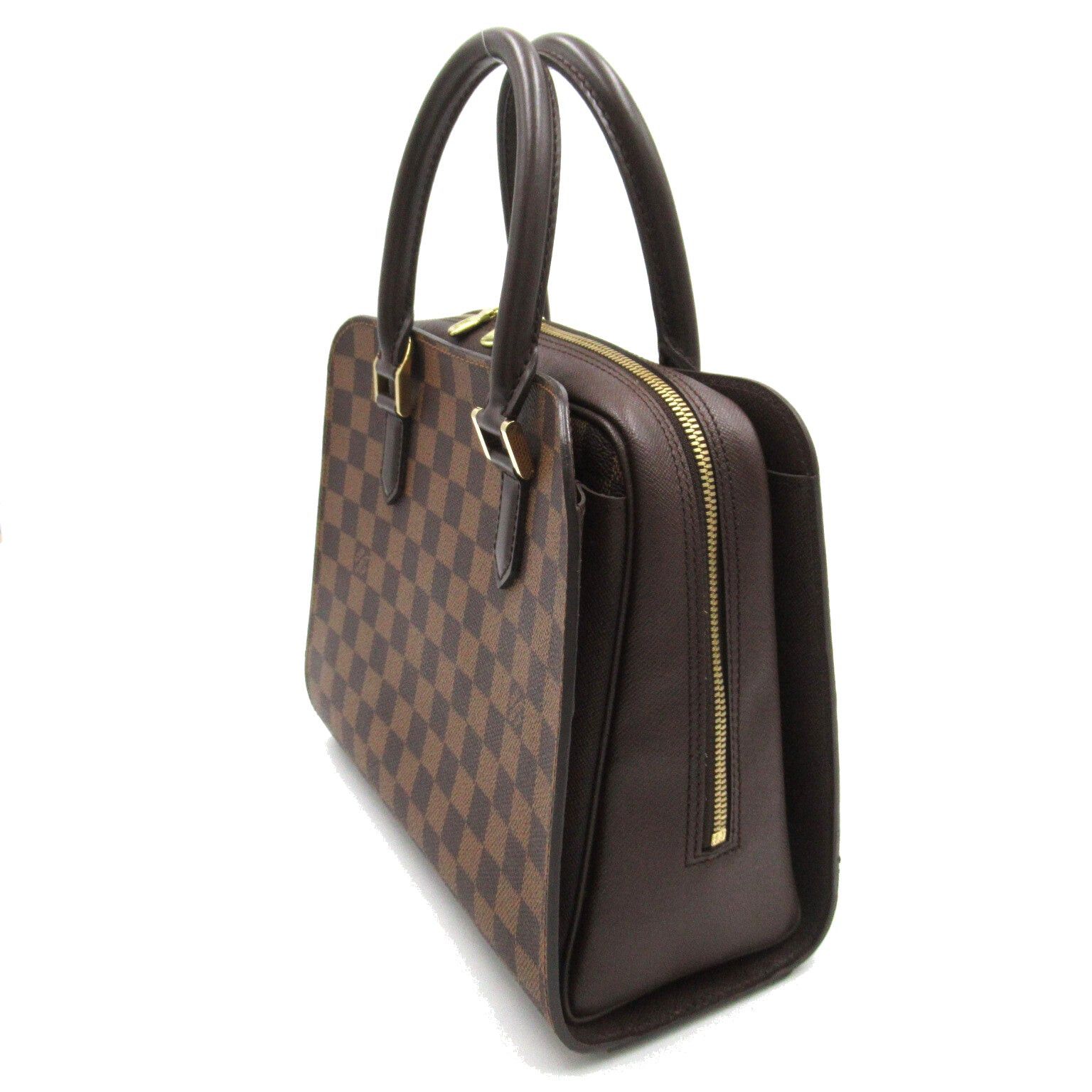 Louis Vuitton Louis Vuitton Triana Handbag Coated Canvas Damier Brown Ebene Size ONE SIZE - 3 Thumbnail