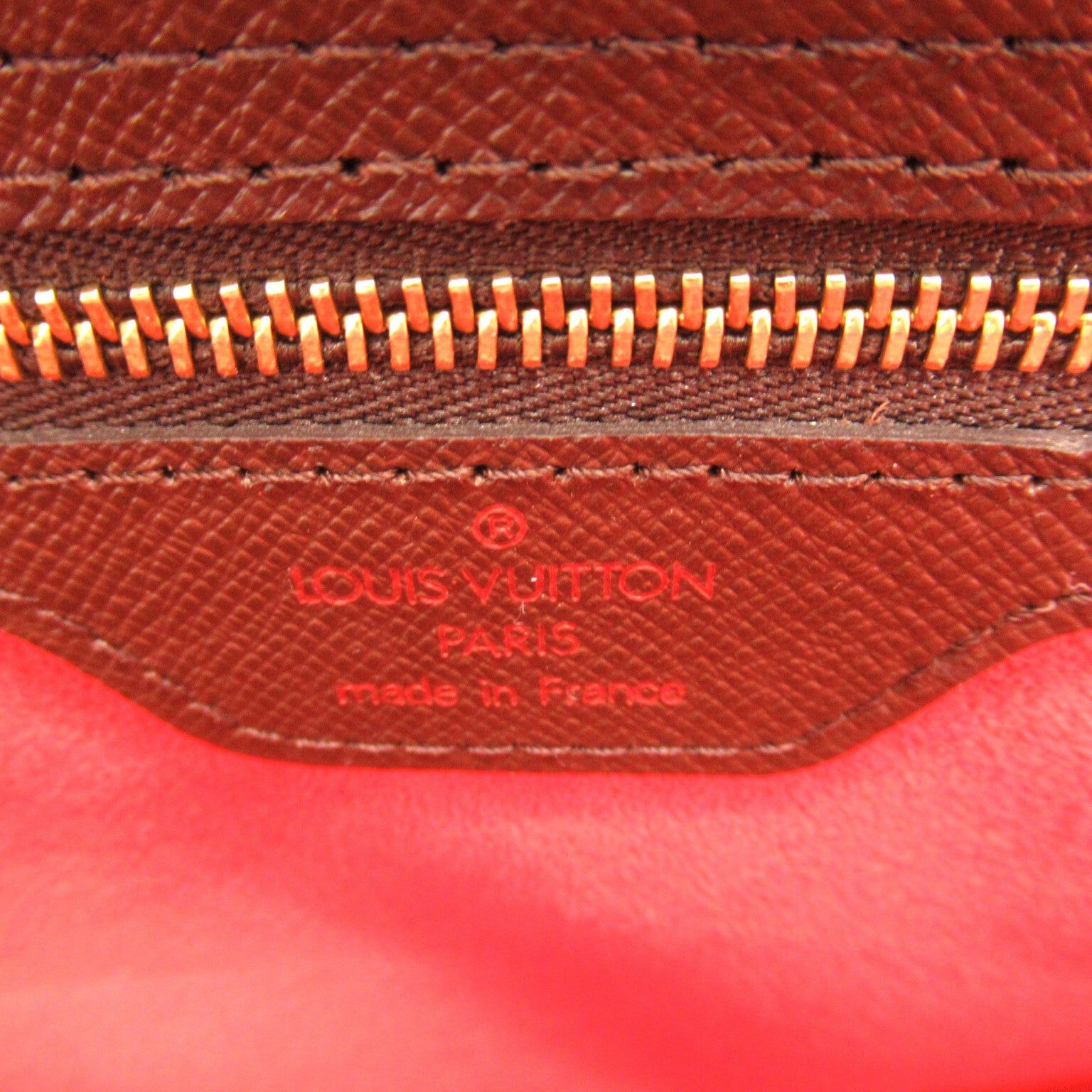 Louis Vuitton Louis Vuitton Triana Handbag Coated Canvas Damier Brown Ebene Size ONE SIZE - 7 Thumbnail