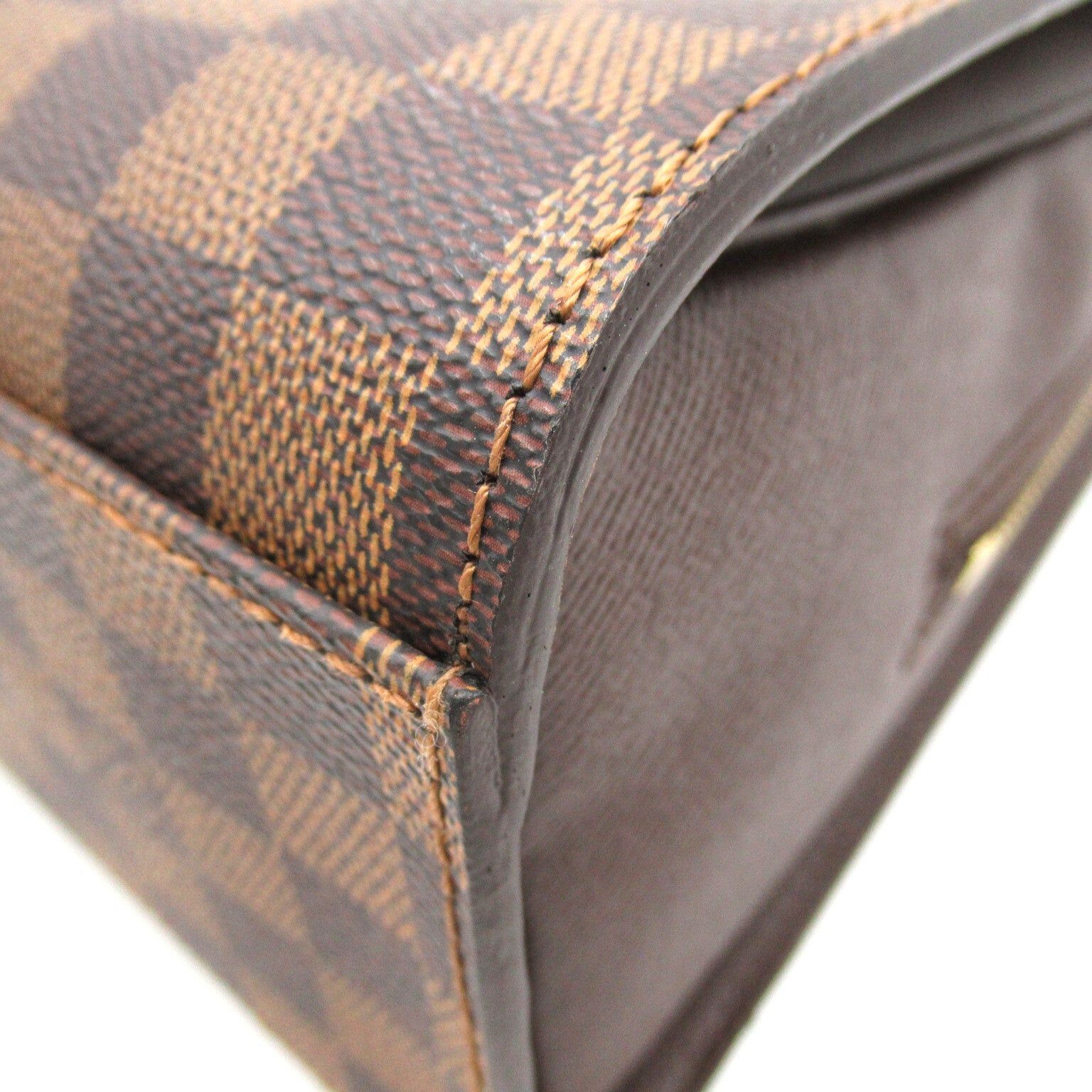 Louis Vuitton Louis Vuitton Triana Handbag Coated Canvas Damier Brown Ebene Size ONE SIZE - 11 Thumbnail