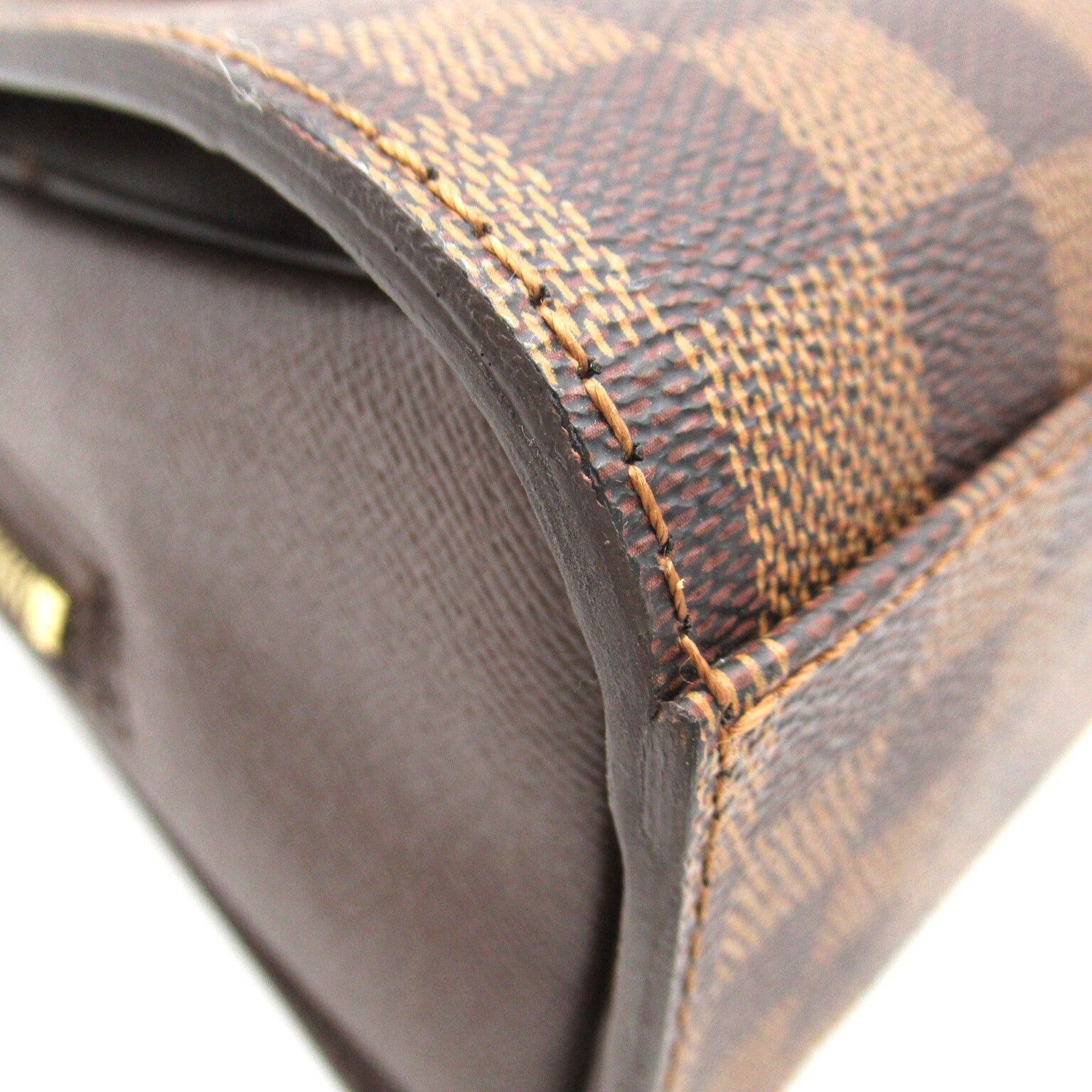 Louis Vuitton Louis Vuitton Triana Handbag Coated Canvas Damier Brown Ebene Size ONE SIZE - 12 Thumbnail