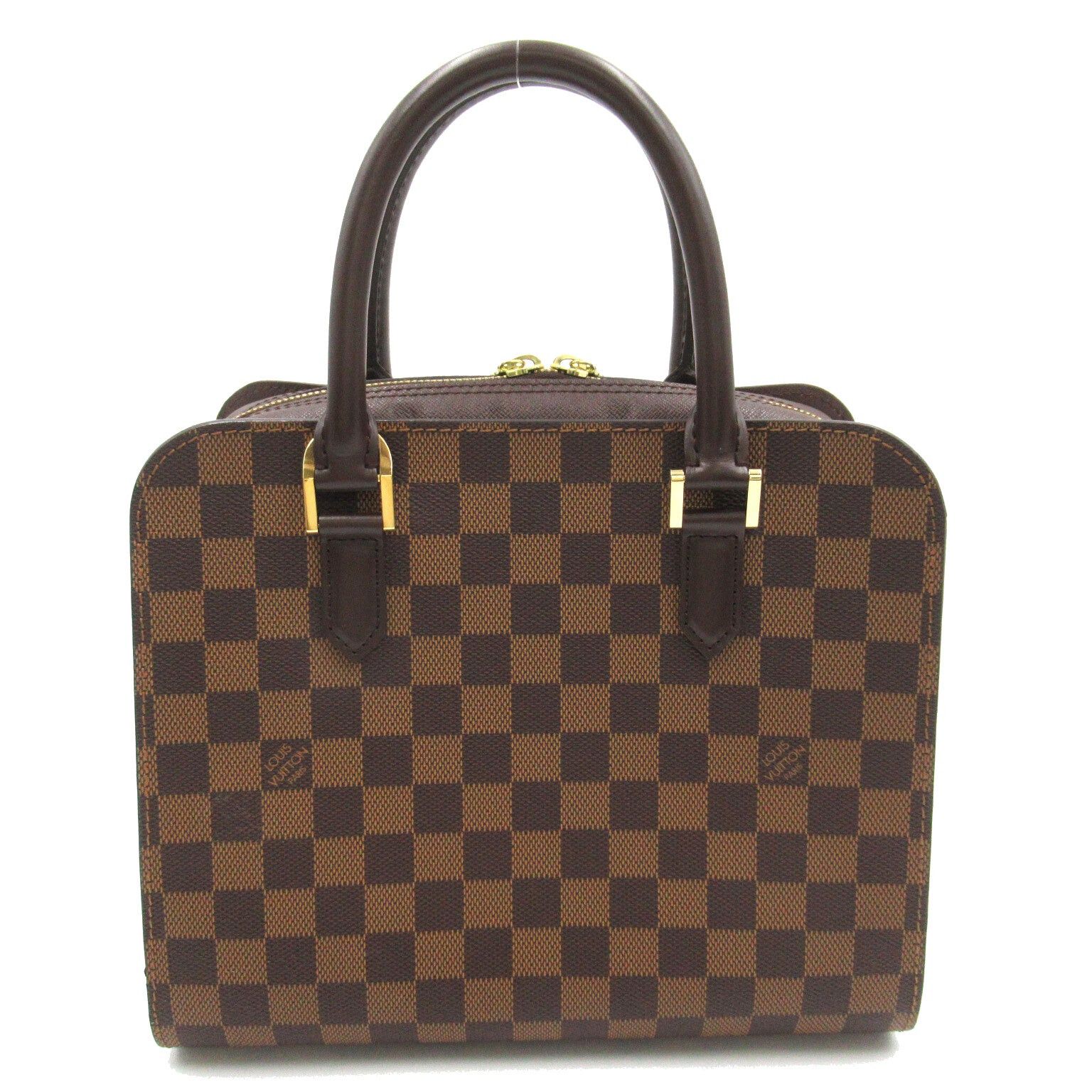 Louis Vuitton Louis Vuitton Triana Handbag Coated Canvas Damier Brown Ebene Size ONE SIZE - 2 Thumbnail