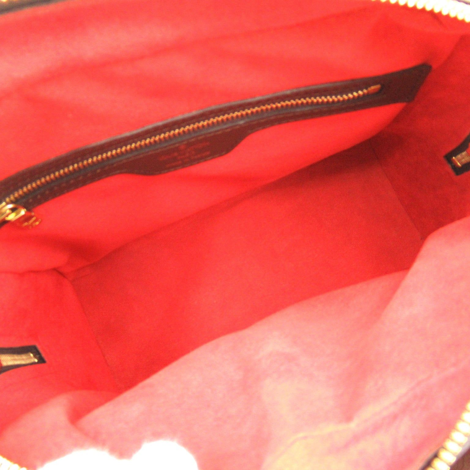 Louis Vuitton Louis Vuitton Triana Handbag Coated Canvas Damier Brown Ebene Size ONE SIZE - 6 Thumbnail