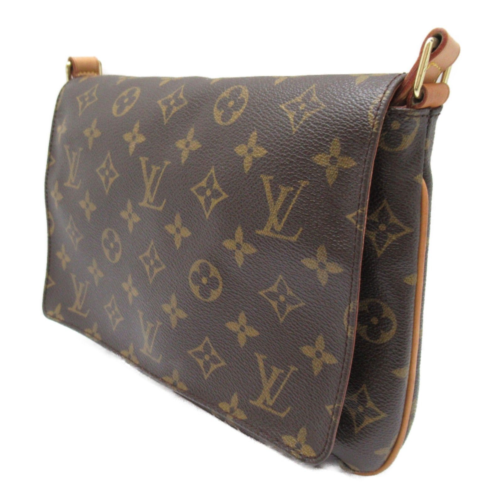 Louis Vuitton Louis Vuitton Musette Tango Long Shoulder Bag Coated Canvas Monogram Brown Size ONE SIZE - 3 Thumbnail
