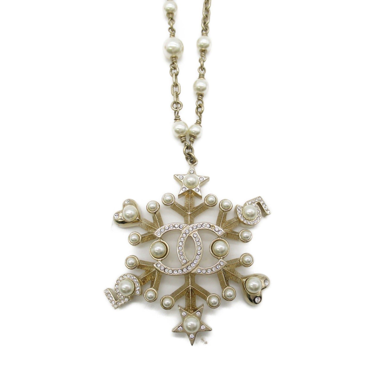 Chanel Chanel Pearl Necklace Gp (Gold Plated) Fake Gold Size ONE SIZE - 2 Thumbnail