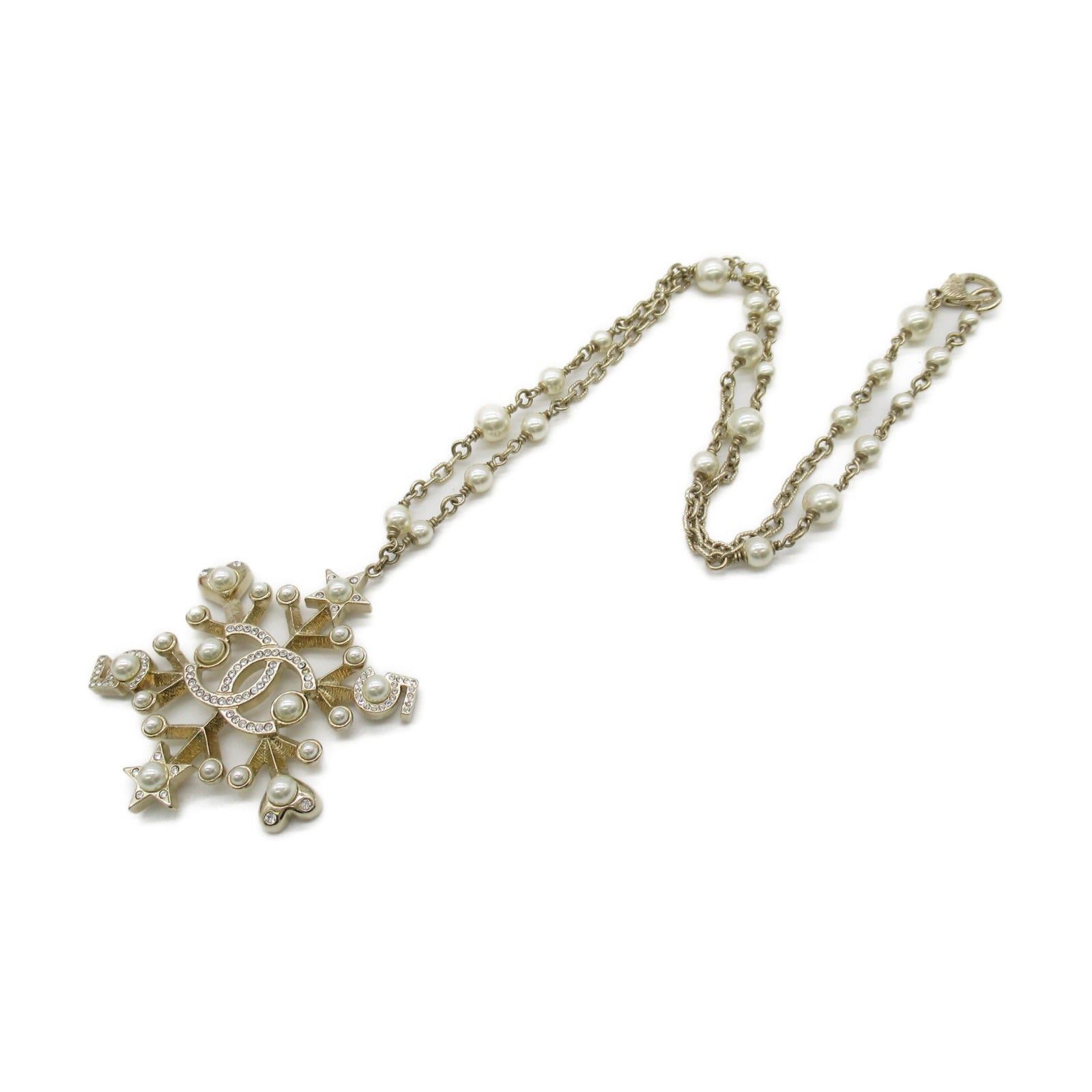 Chanel Chanel Pearl Necklace Gp (Gold Plated) Fake Gold Size ONE SIZE - 3 Thumbnail