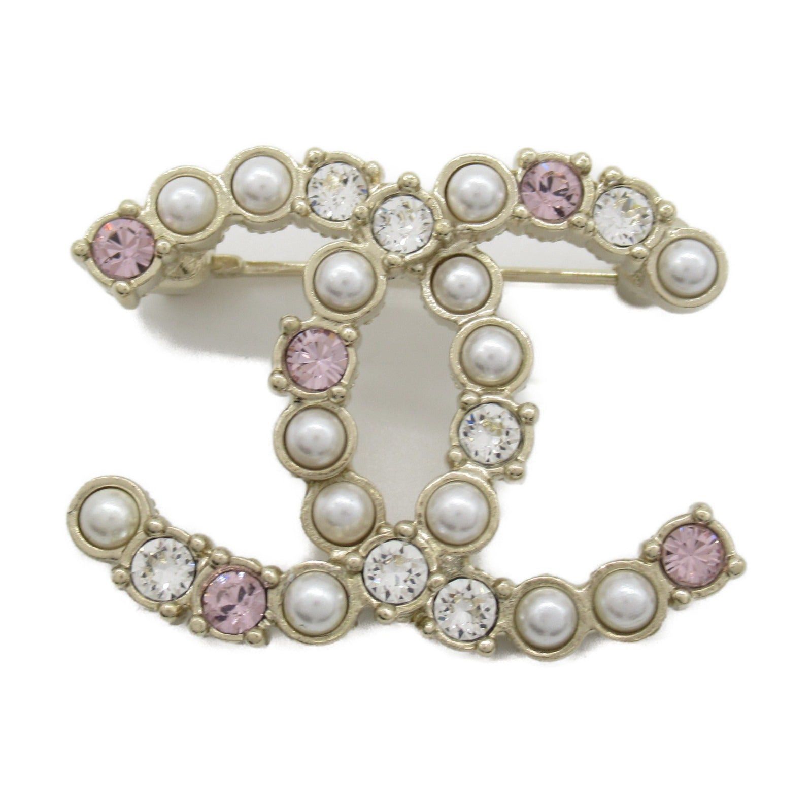 Chanel Chanel Faux Pearl Brooch Gp (Gold Plated) Crystal/Fake Gold Size ONE SIZE - 3 Thumbnail