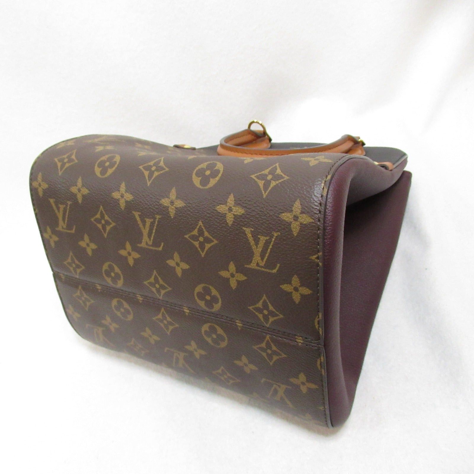 Louis Vuitton Louis Vuitton Fold Tote Mm Shoulder Bag Coated Canvas Monogram Brown Size ONE SIZE - 4 Thumbnail