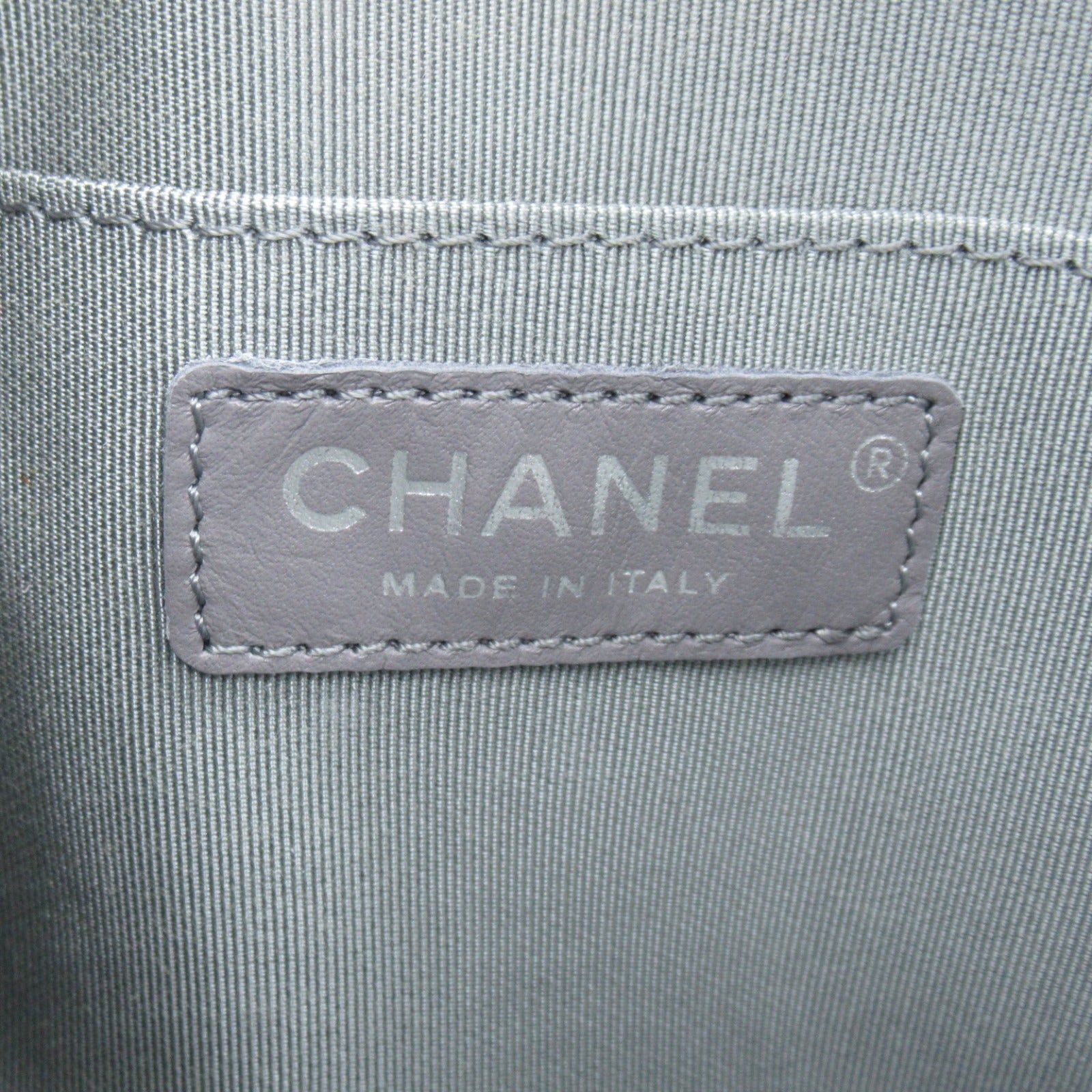 Chanel Chanel Matelasse/V Stitch Chain Shoulder Bag Leather Gray Navy Silver Hardware Size ONE SIZE - 7 Thumbnail