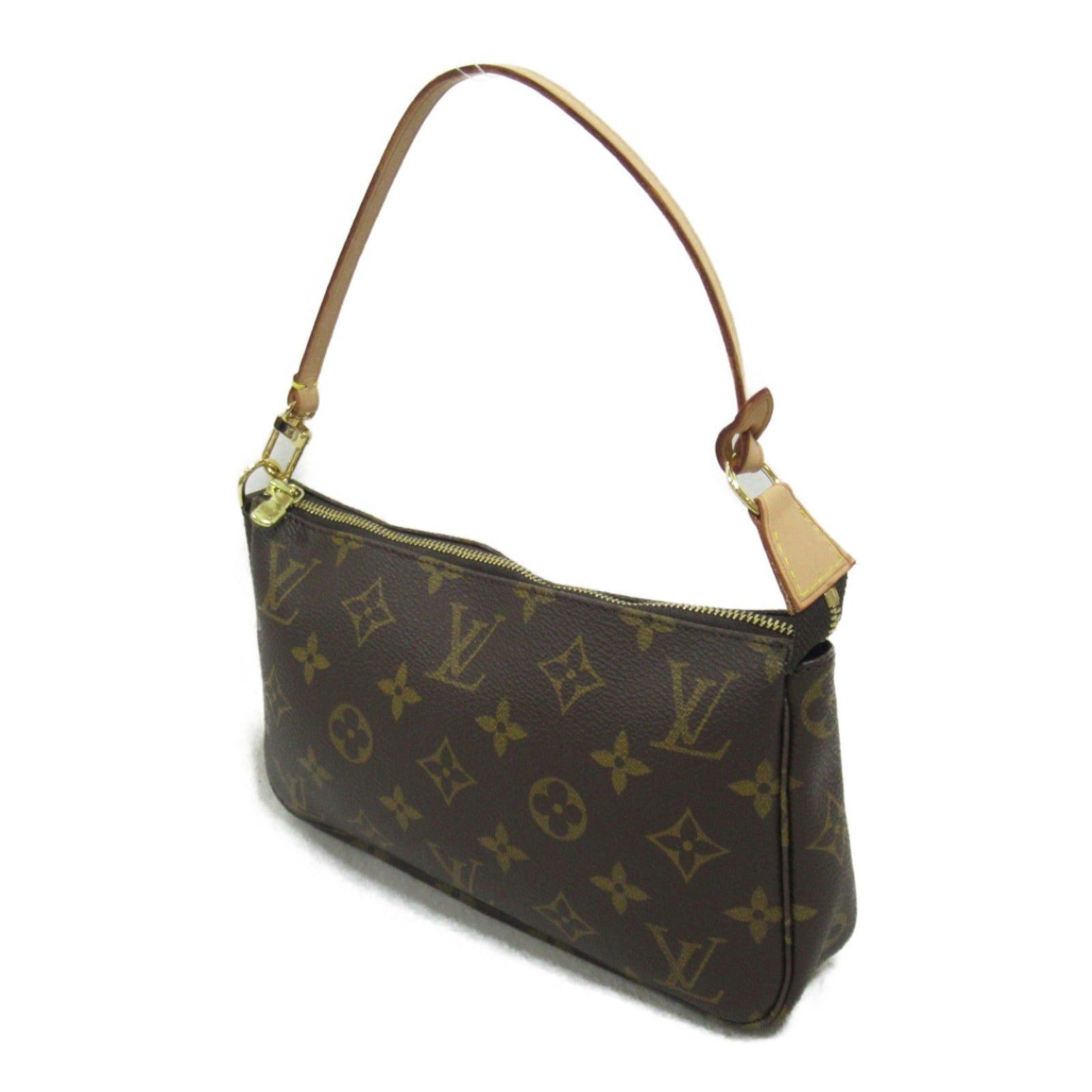 Louis Vuitton Louis Vuitton Pochette Accessoires Handbag Coated Canvas Monogram Brown Size ONE SIZE - 3 Thumbnail