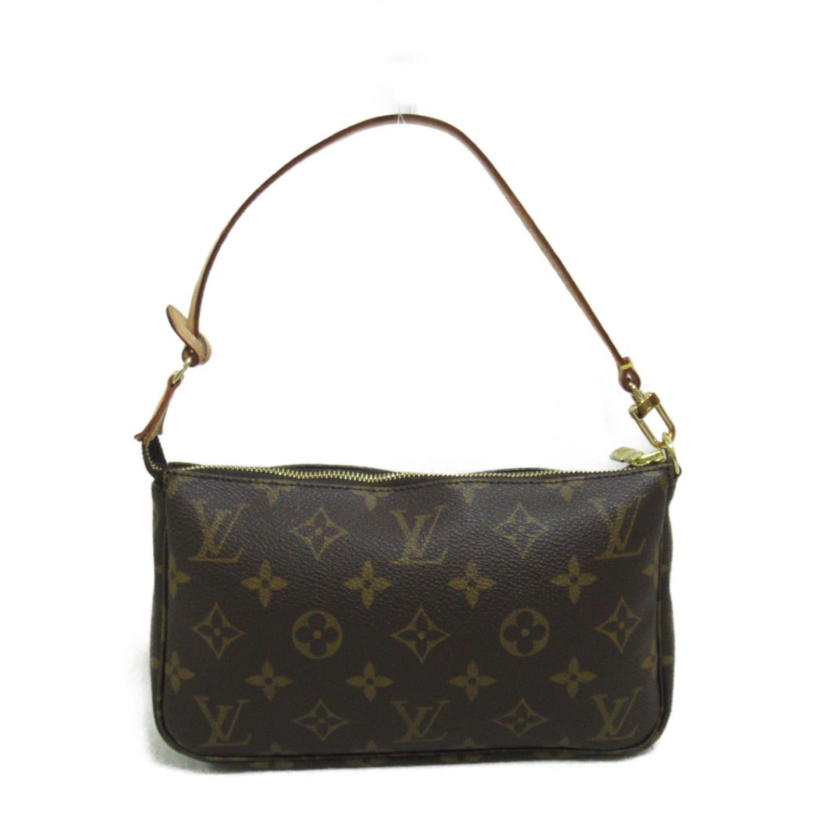 Louis Vuitton Louis Vuitton Pochette Accessoires Handbag Coated Canvas Monogram Brown Size ONE SIZE - 2 Thumbnail