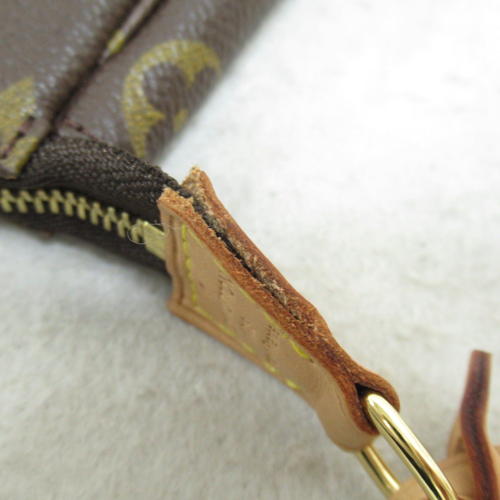 Louis Vuitton Louis Vuitton Pochette Accessoires Handbag Coated Canvas Monogram Brown Size ONE SIZE - 11 Thumbnail