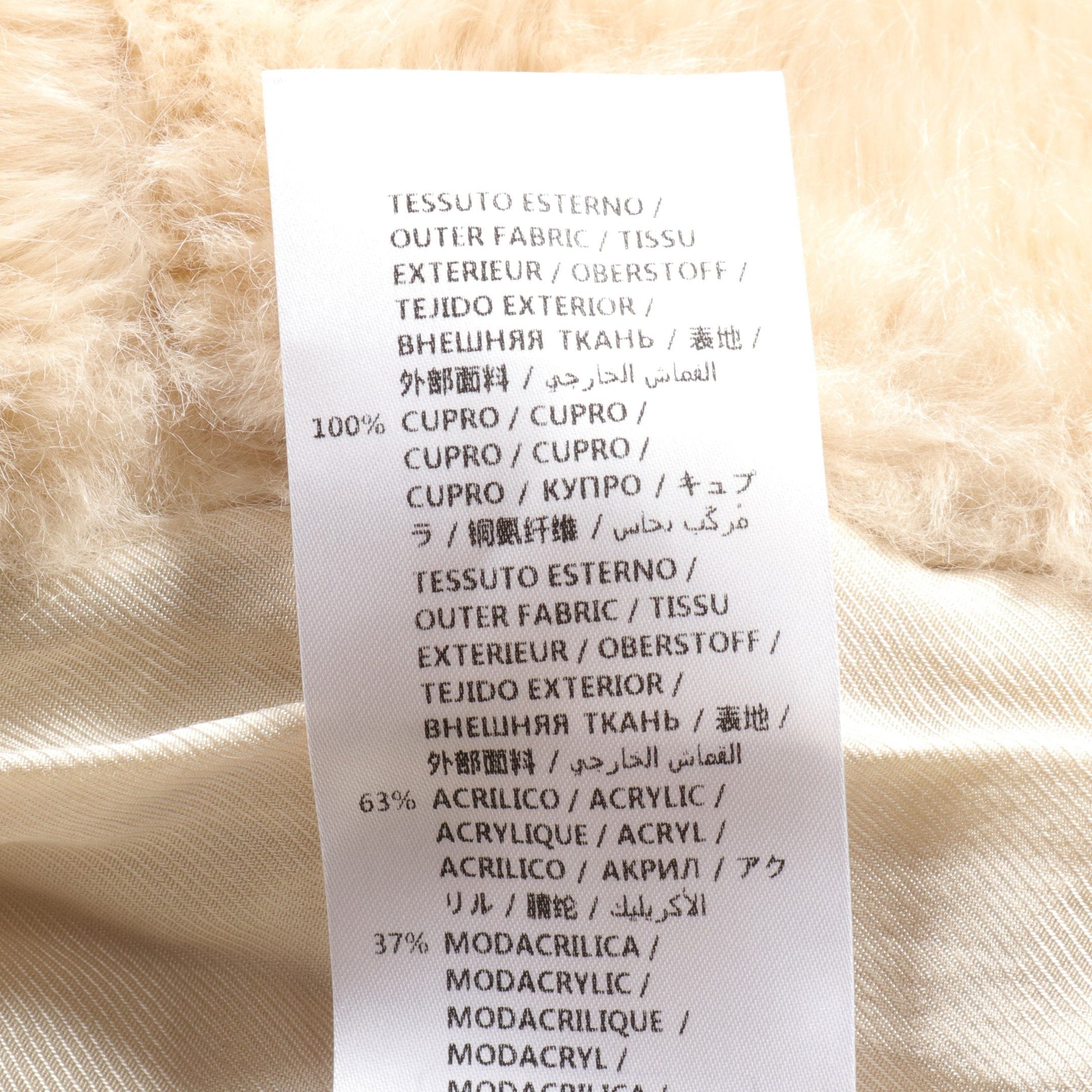 Stella McCartney Stella Mccartney Coat Fake Fur Light Beige Size ONE SIZE - 5 Thumbnail