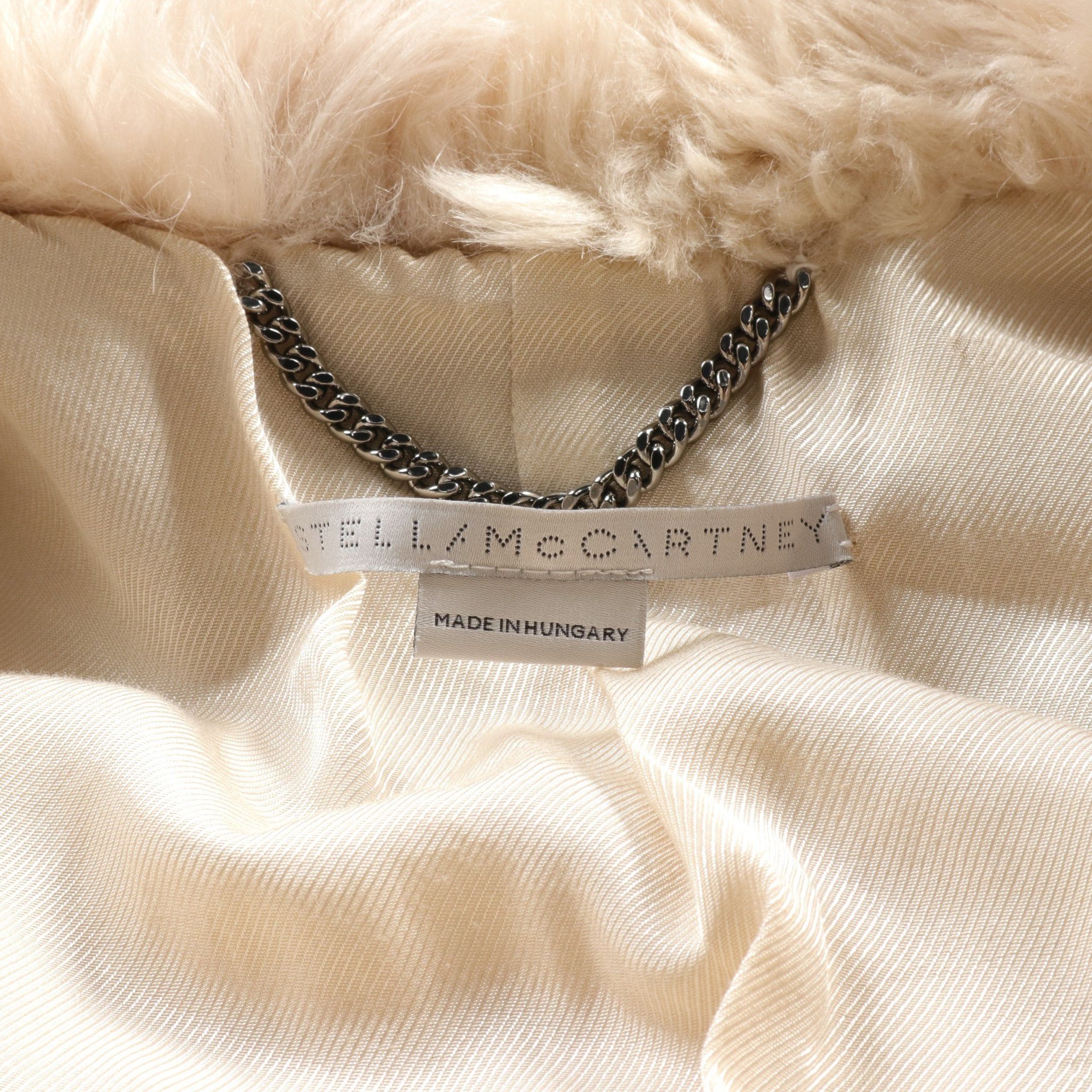 Stella McCartney Stella Mccartney Coat Fake Fur Light Beige Size ONE SIZE - 3 Thumbnail