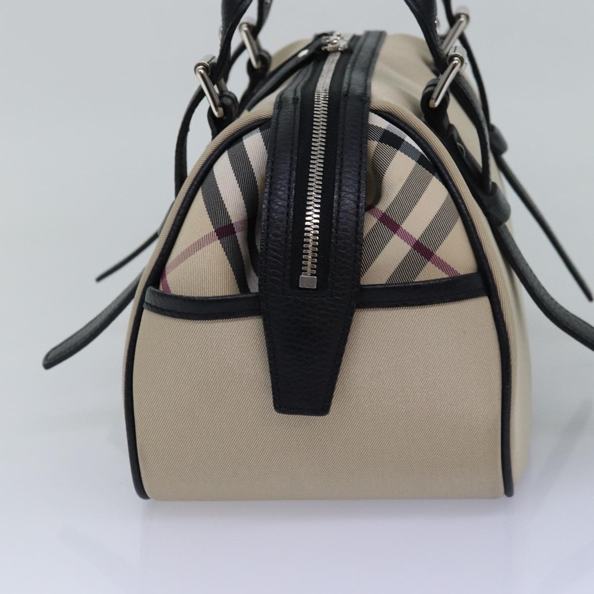 Burberry Nova Check Beige Canvas Handbag (Pre-Owned) Size ONE SIZE - 8 Thumbnail