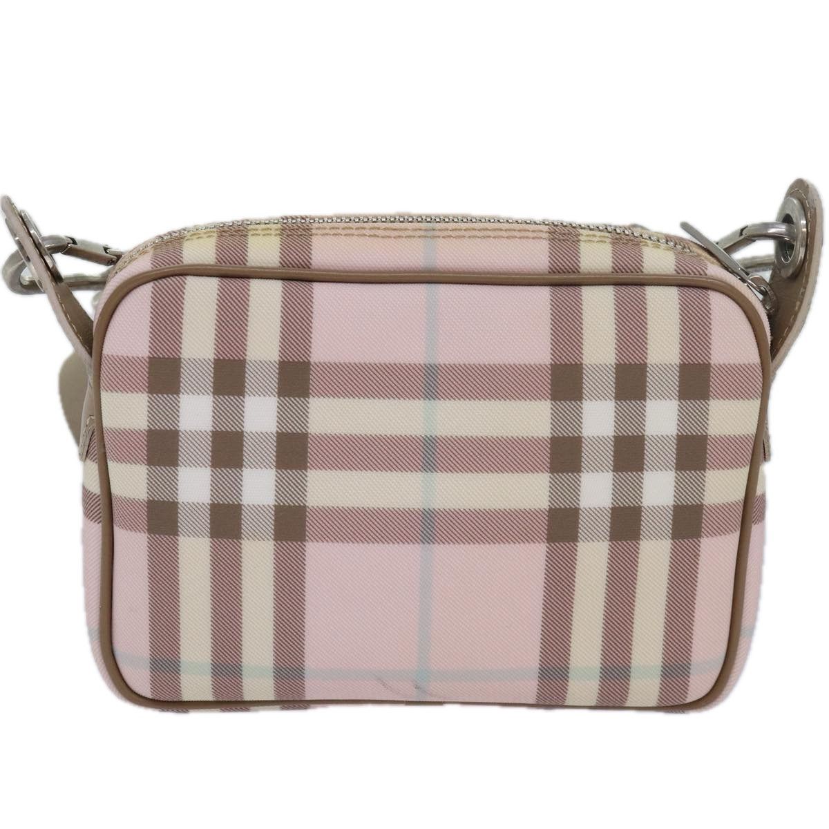 Burberry Nova Check Pink Canvas Shoulder Bag (Pre-Owned) Size ONE SIZE - 2 Thumbnail