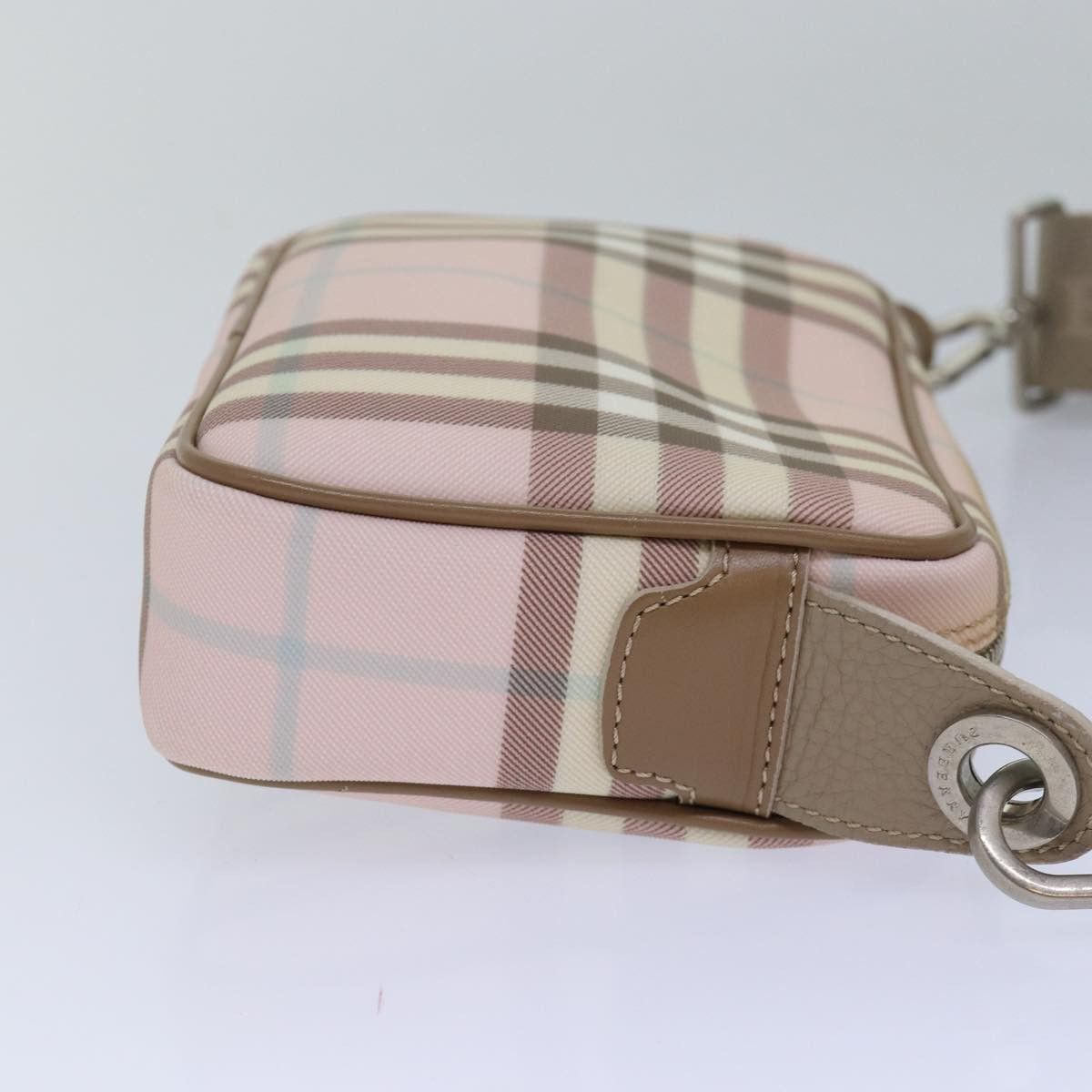 Burberry Nova Check Pink Canvas Shoulder Bag (Pre-Owned) Size ONE SIZE - 10 Thumbnail