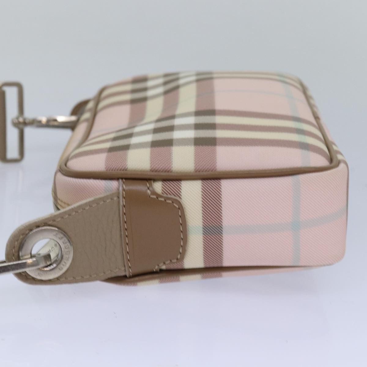 Burberry Nova Check Pink Canvas Shoulder Bag (Pre-Owned) Size ONE SIZE - 9 Thumbnail